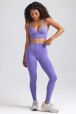 Petite Define Luxe High-Waist Leggings in Purple