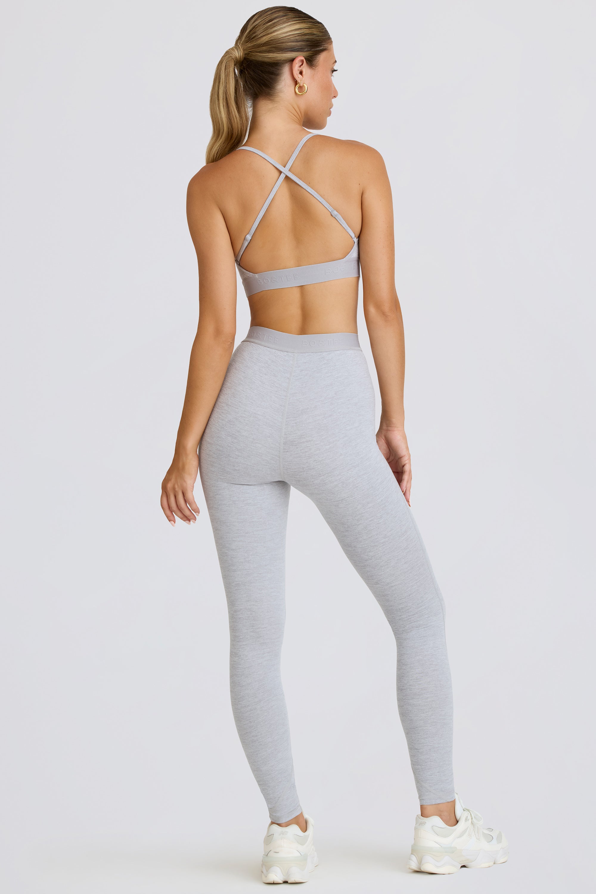Soft Active Leggings in Grey Marl - 2