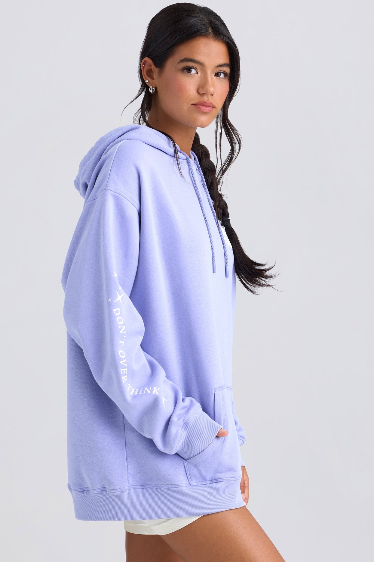 Oversized Hoodie in Periwinkle