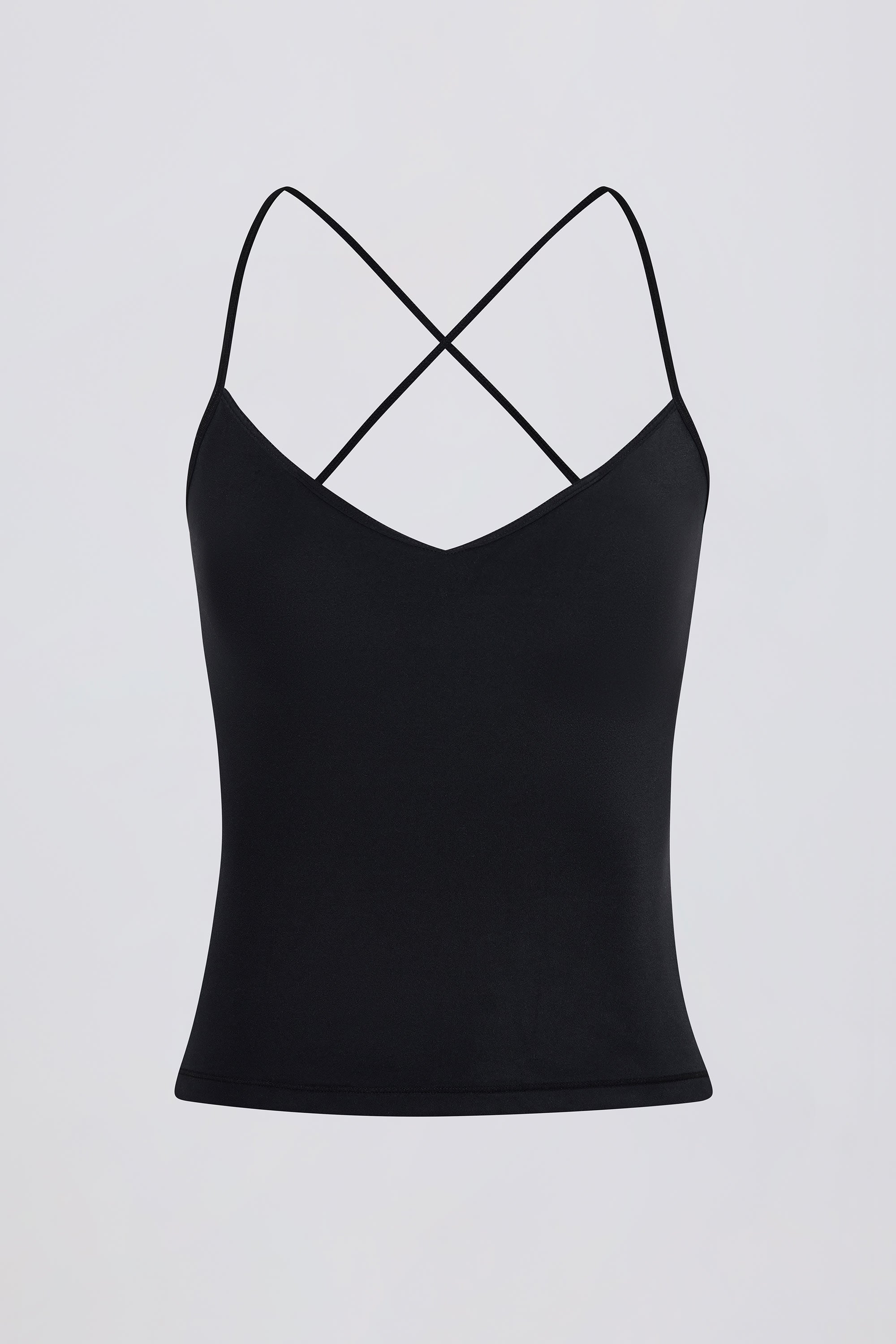 Cross-Back Tank Top in Black | Oh Polly – Oh Polly AE