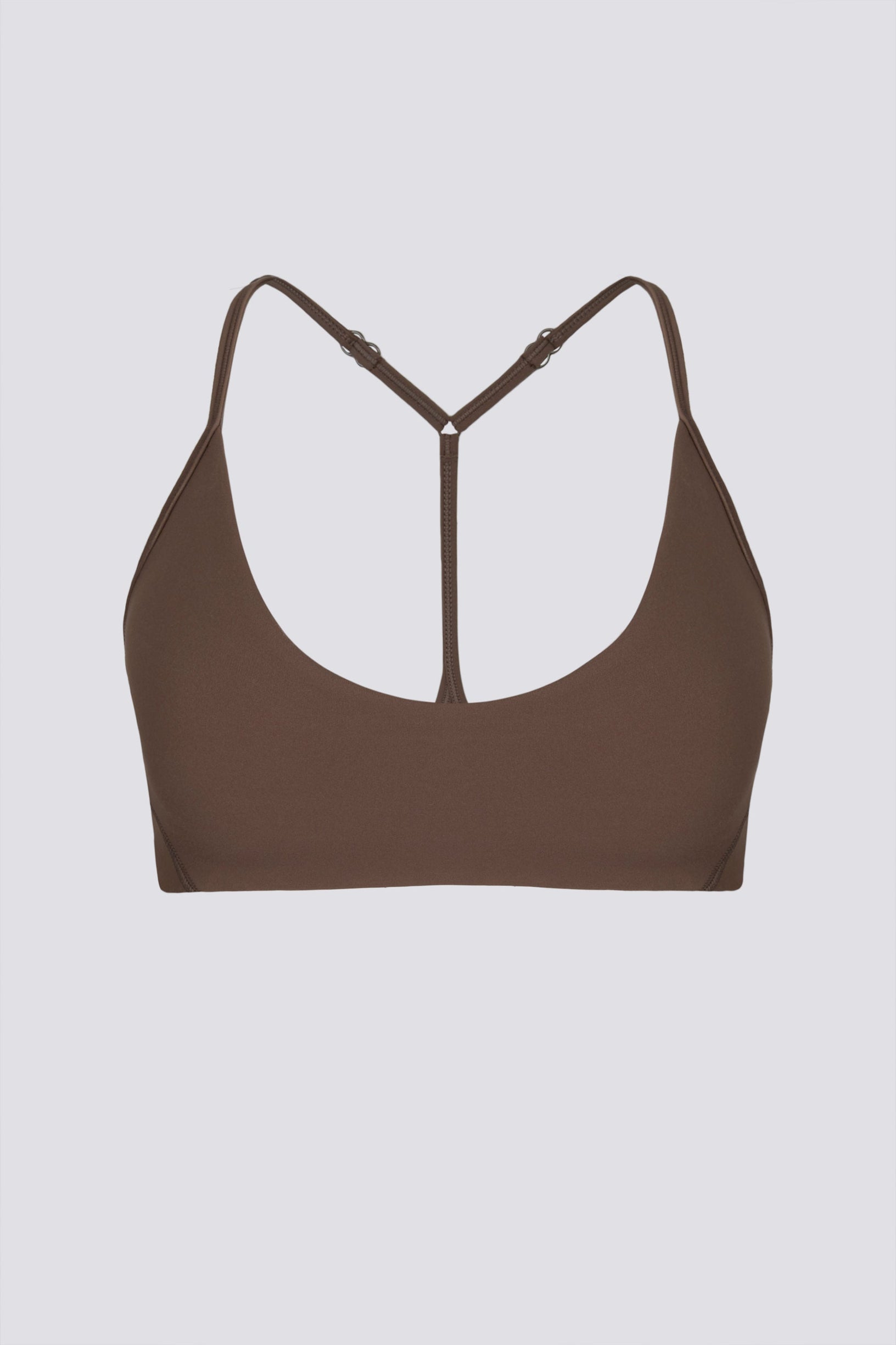 Soft Active Racerback Sports Bra in Cocoa - 2