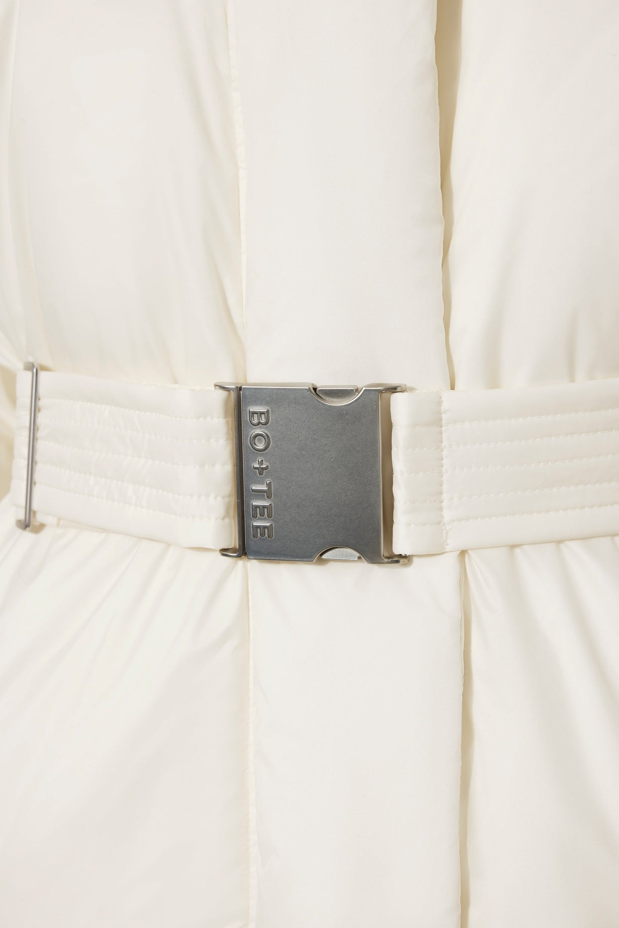 Waterproof Belted Oversized Ski Jacket in Ice