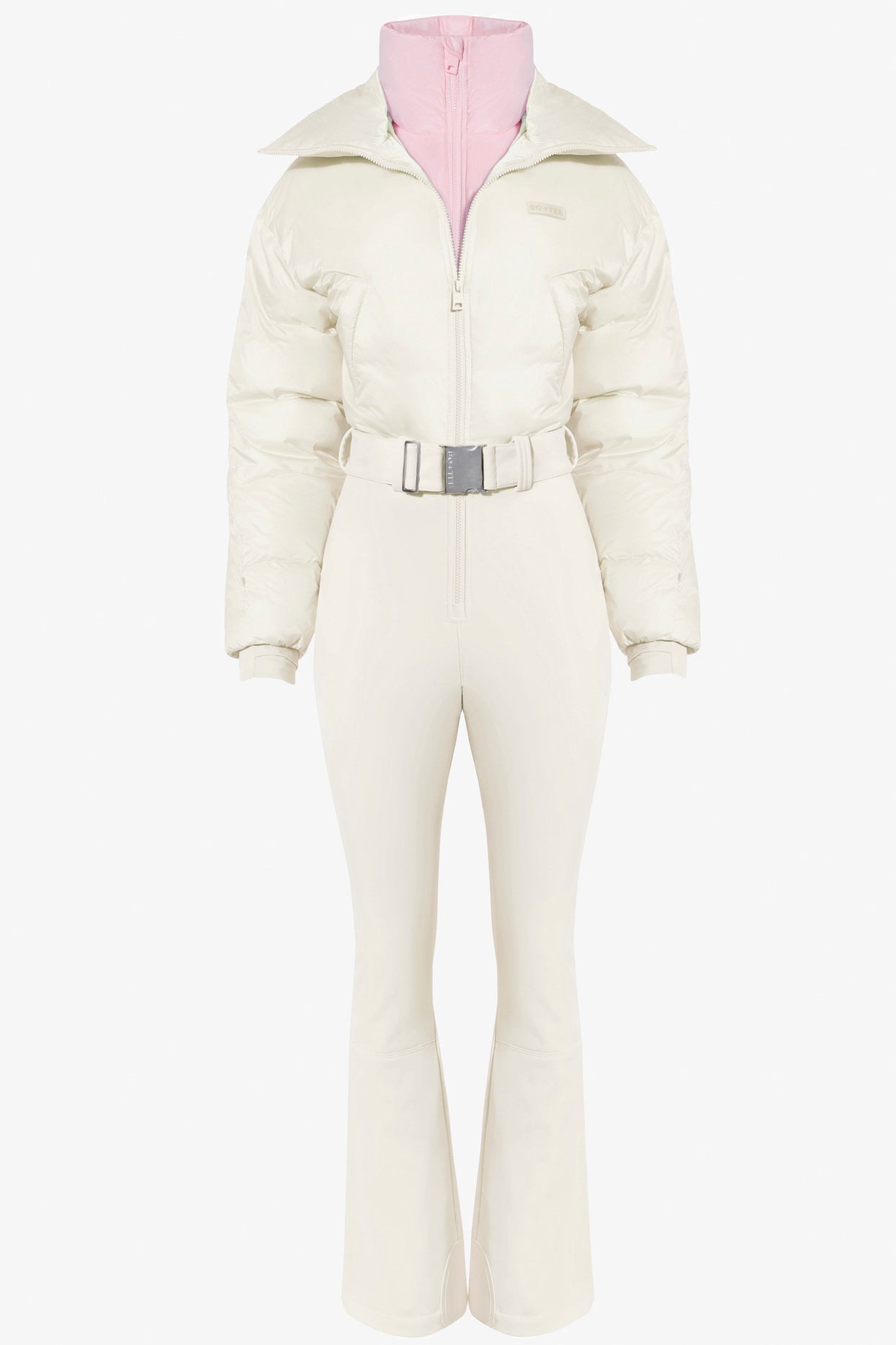 Waterproof Belted Layered Ski Suit in Ice