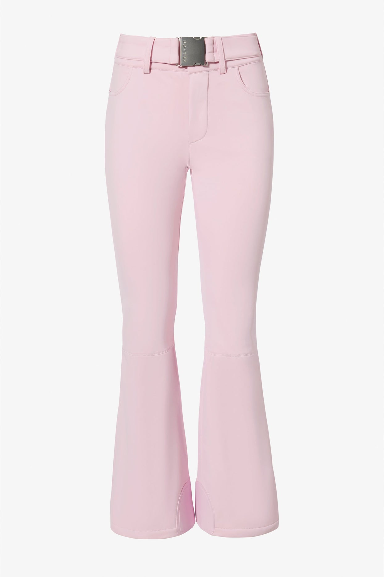 Waterproof Belted Ski Salopettes in Powder Pink