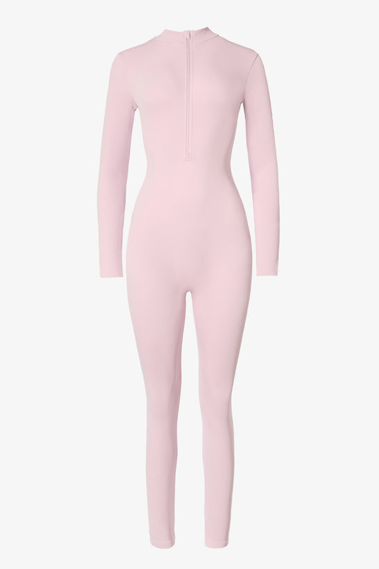 Thermal Base-Layer Jumpsuit in Powder Pink