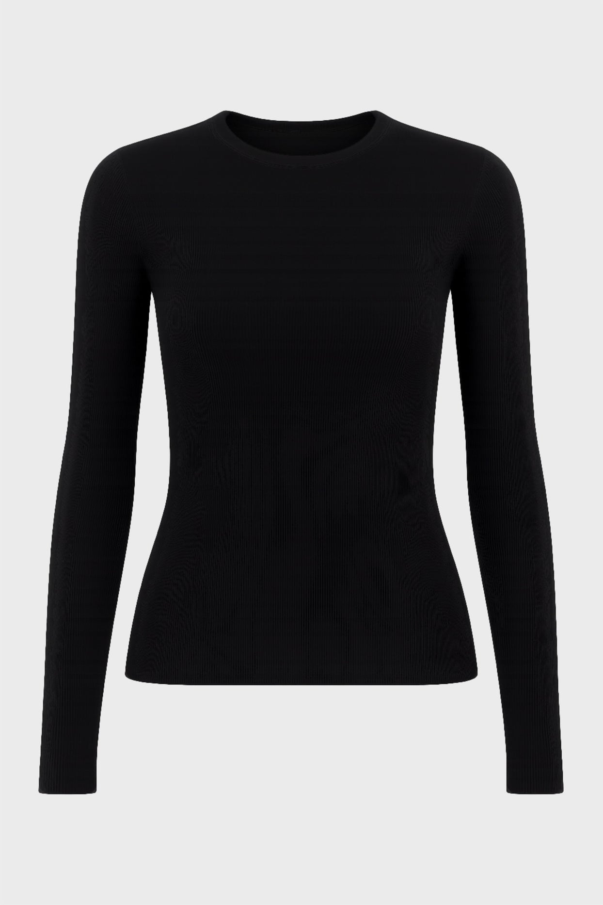 Thermal Long Sleeve Top in Black