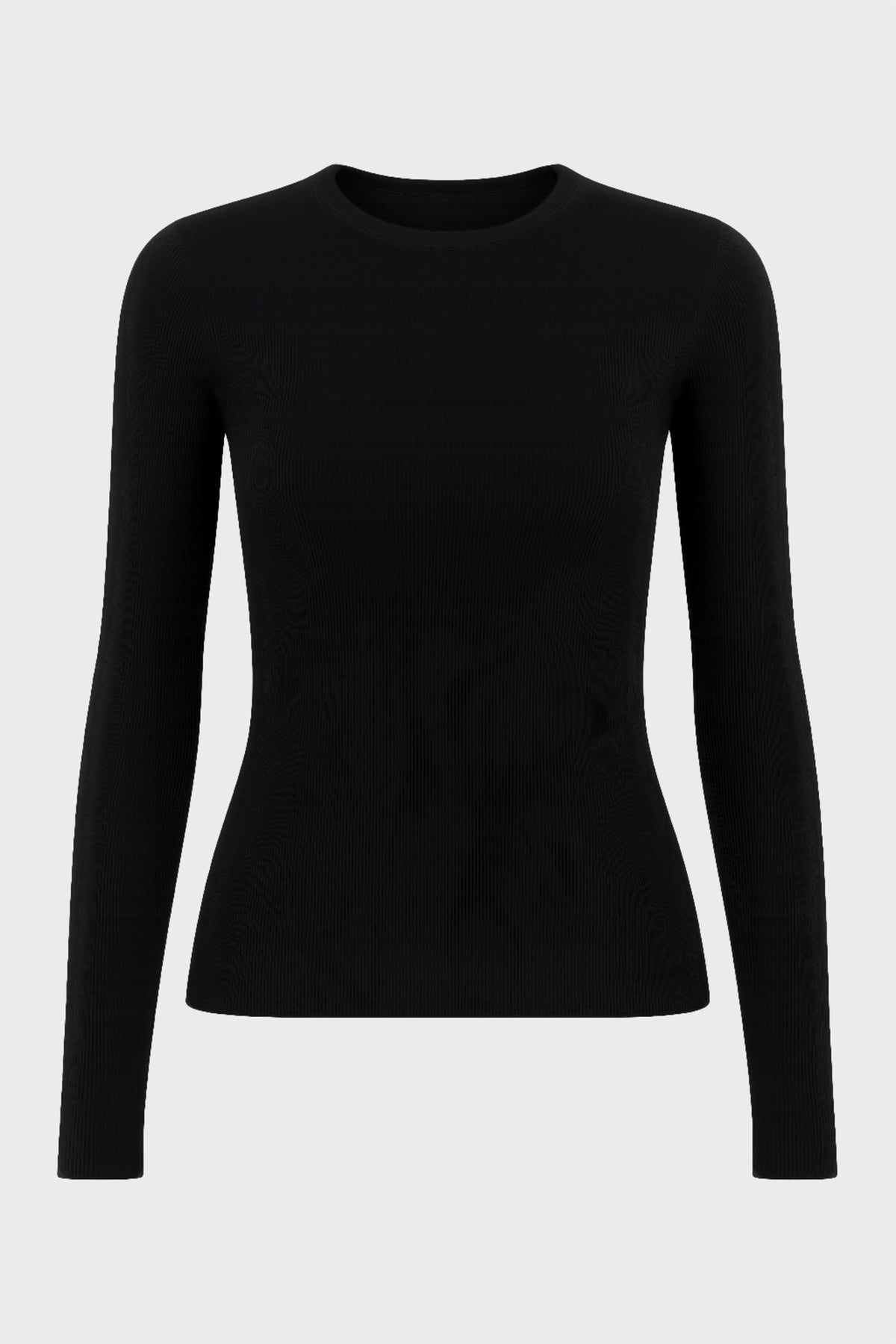 Thermal Long Sleeve Top in Black