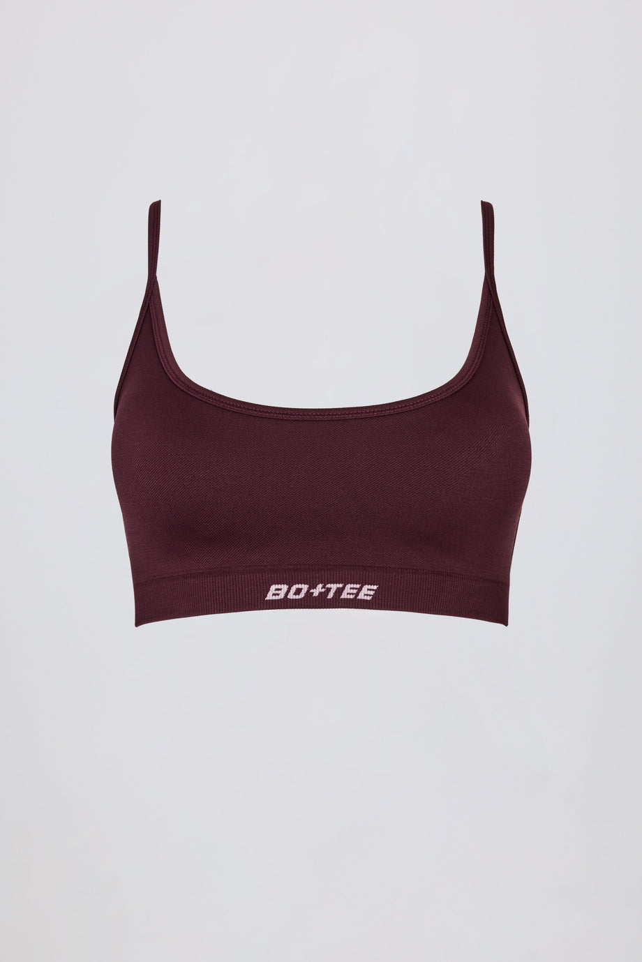 Super Sculpt Seamless Backless Sports Bra in Burgundy