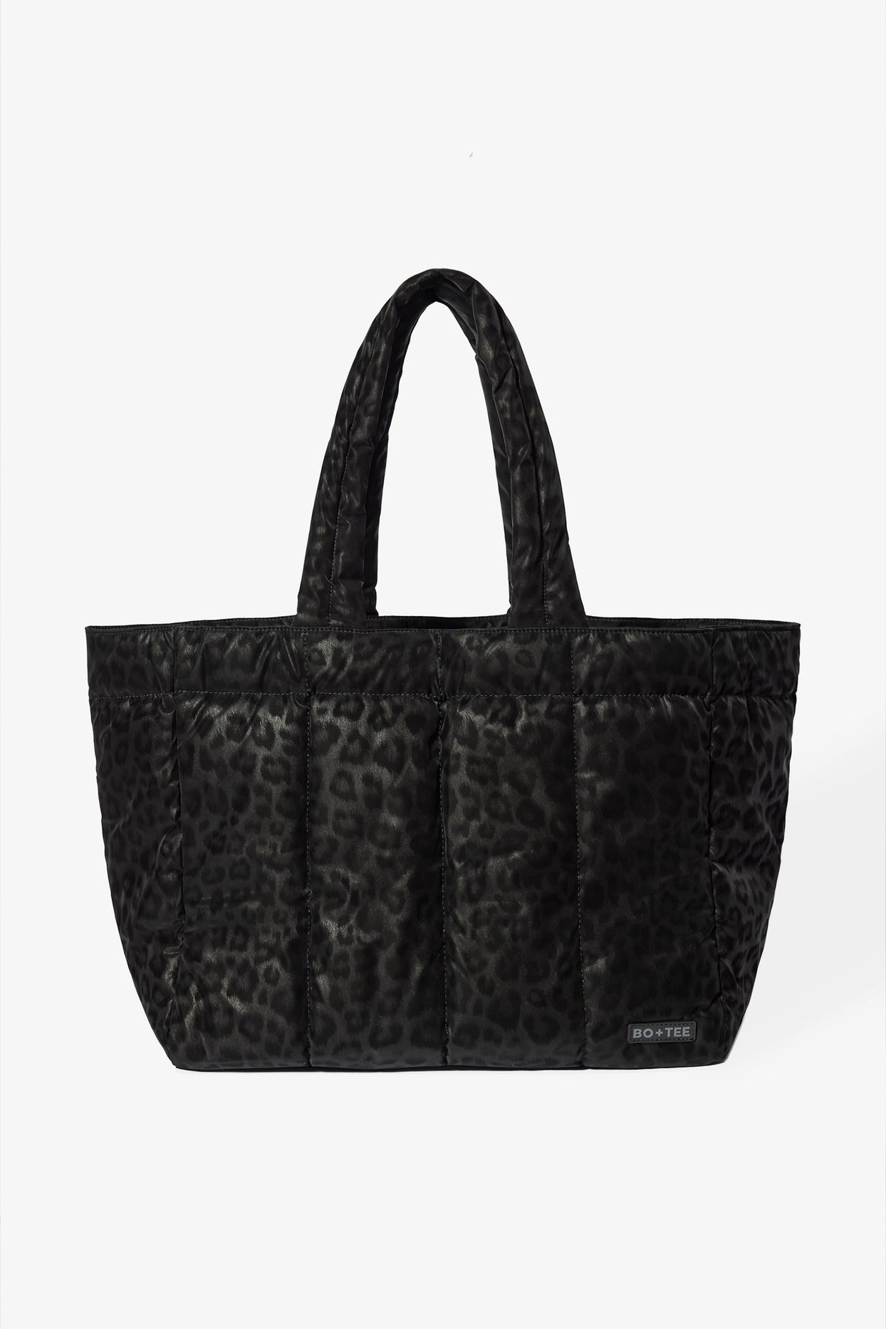 Waterproof Puffer Tote Bag in Black