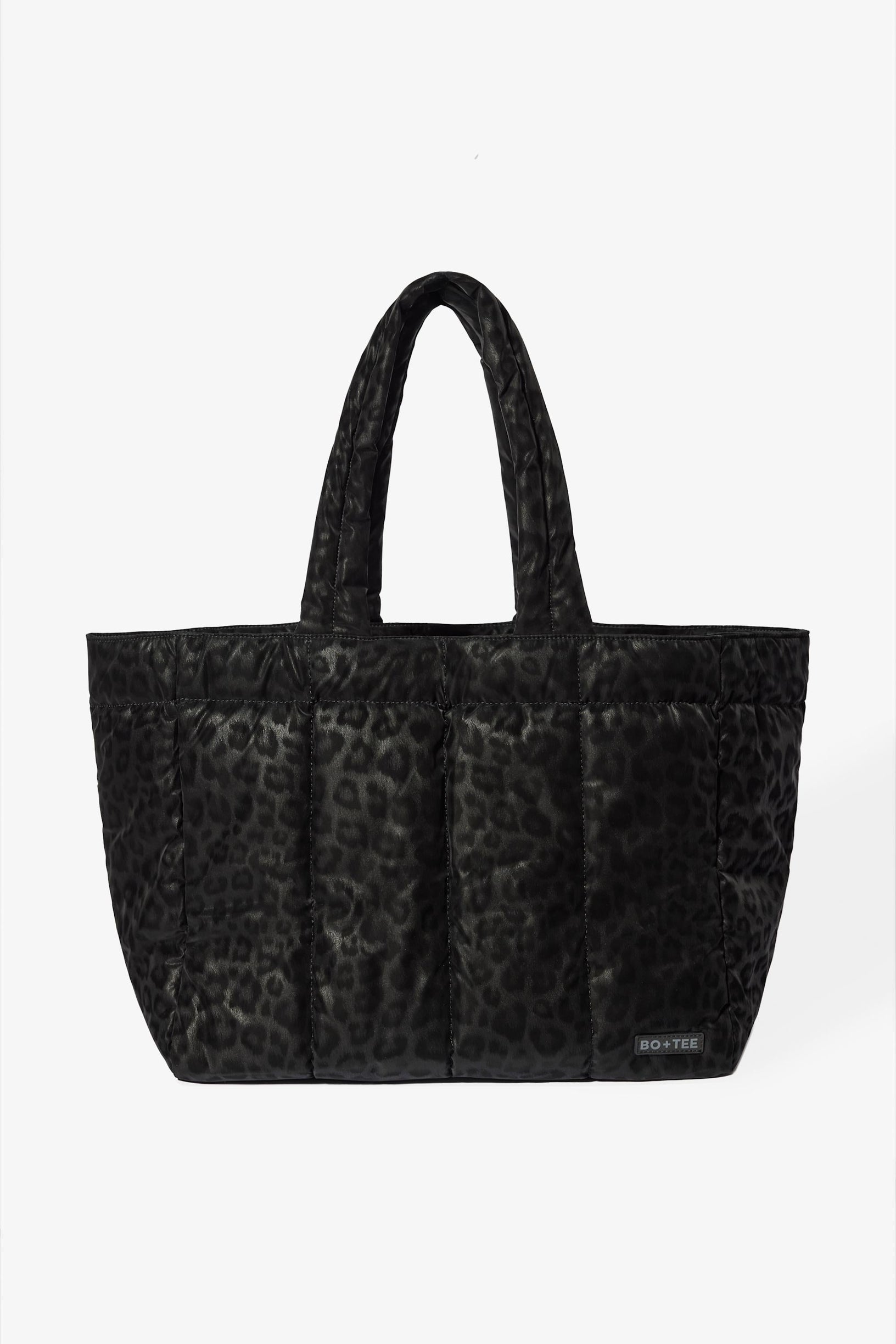 Waterproof Puffer Tote Bag in Black - 1
