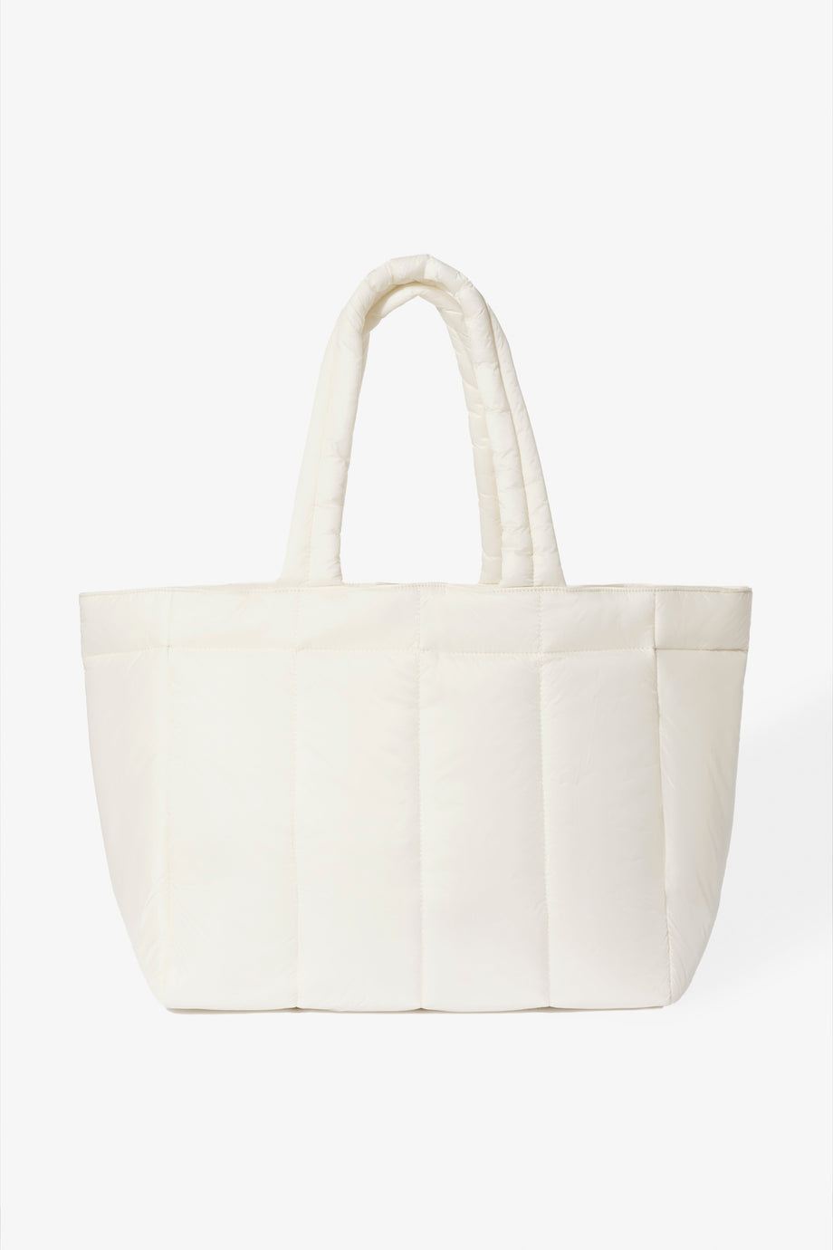 Waterproof Puffer Tote Bag in Ice