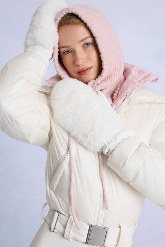 Faux-Fur Gloves in Ice