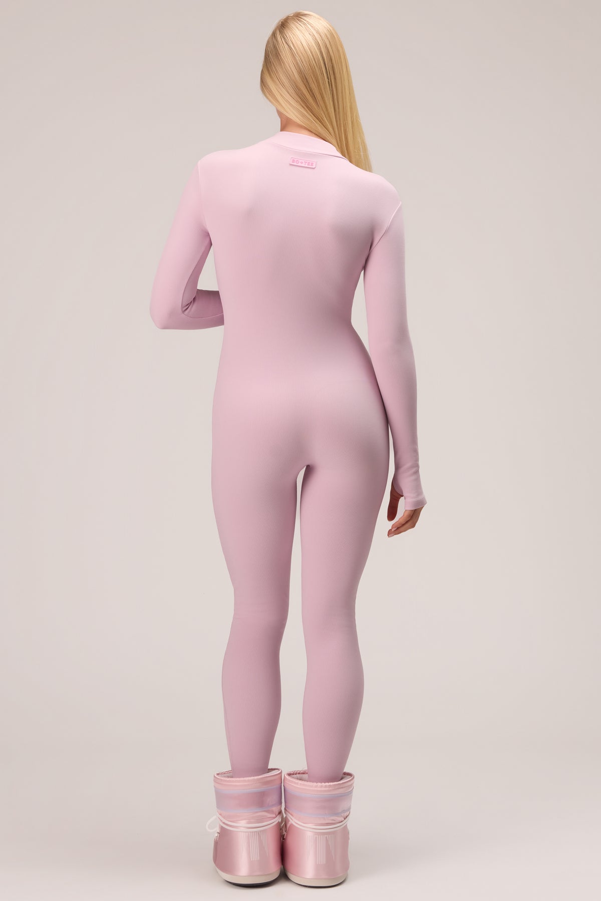 Thermal Base-Layer Jumpsuit in Powder Pink - 2