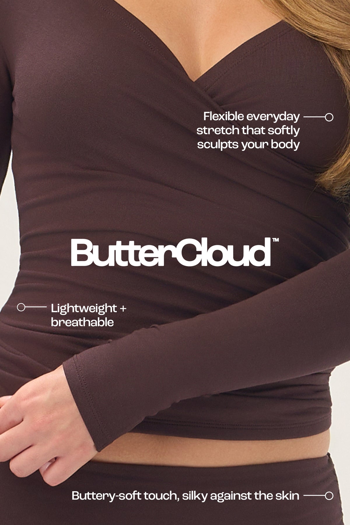ButterCloud™ Long-Sleeve Top in Espresso - 1