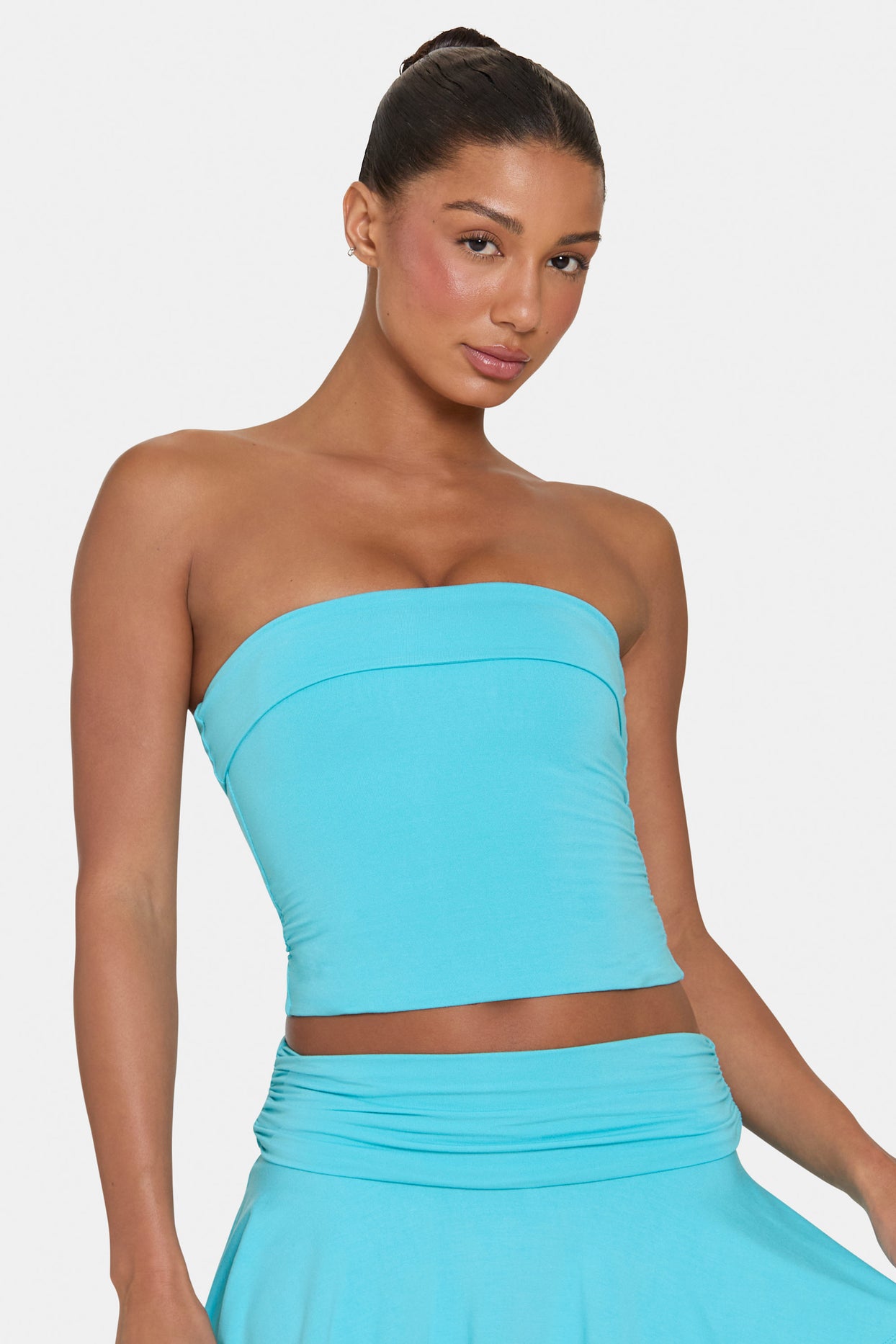 ButterCloud™ Tube Top in Aqua - 5