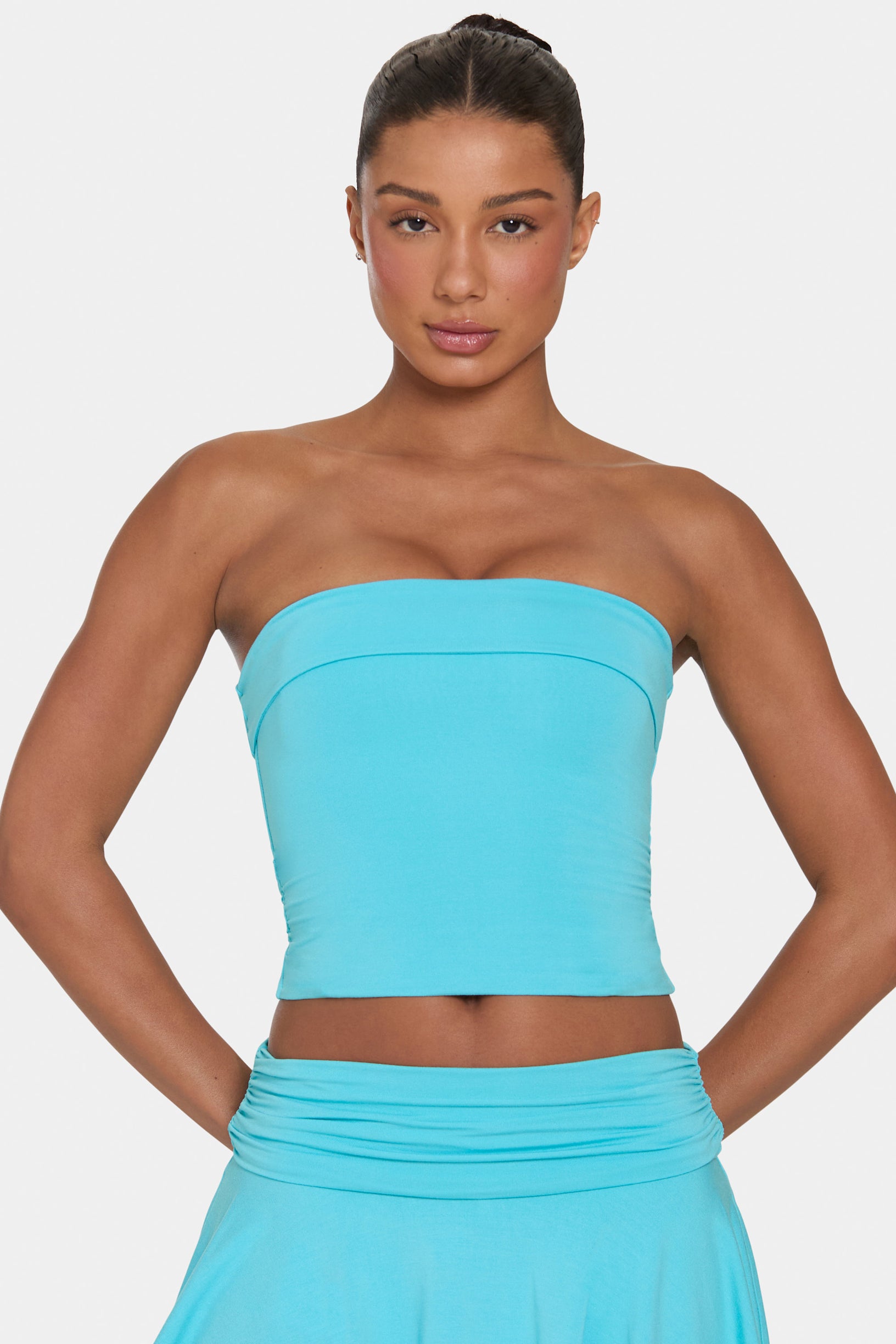 ButterCloud™ Tube Top in Aqua - 1