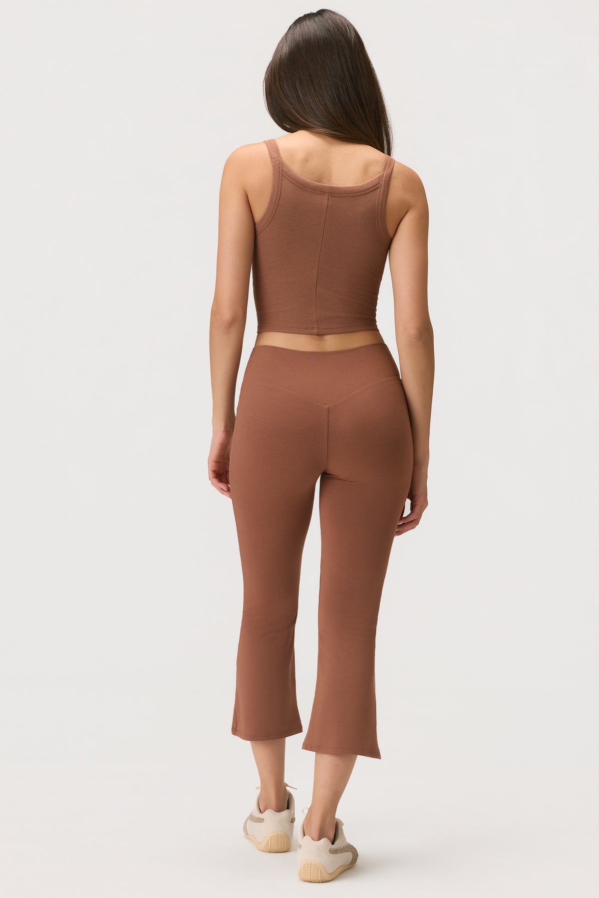 ButterCloud™ Flared Capri Leggings in Cocoa - 2