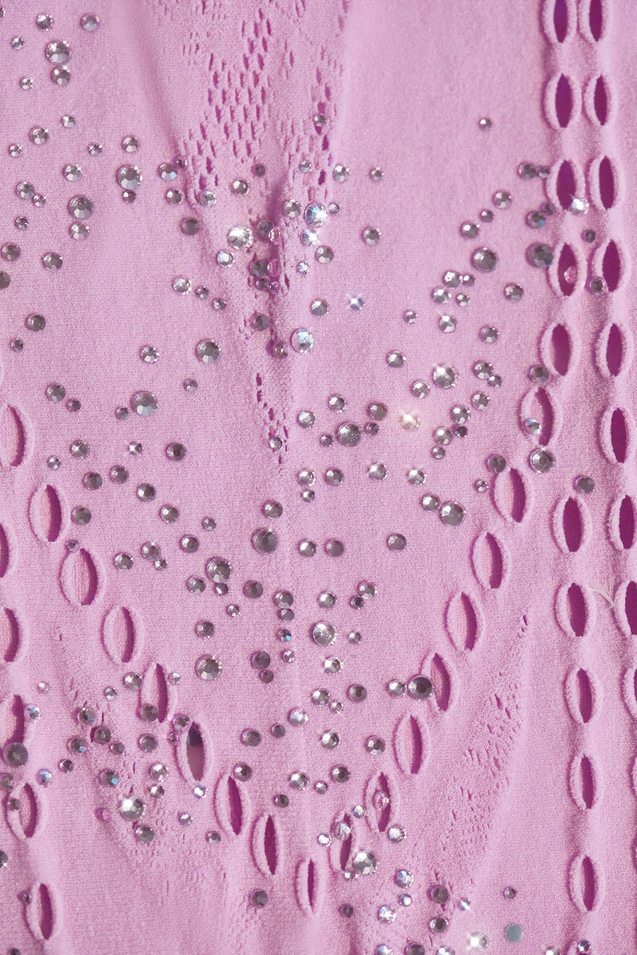 Embellished Halterneck Mini Dress in Violet Pink - 13