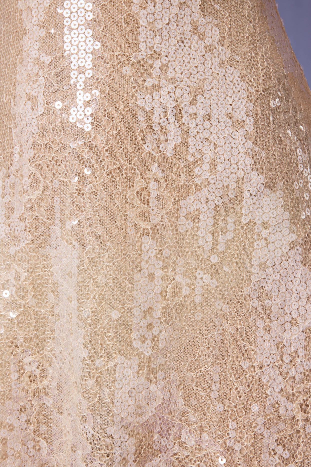 Embellished A-Line Mini Dress in Pale Peach