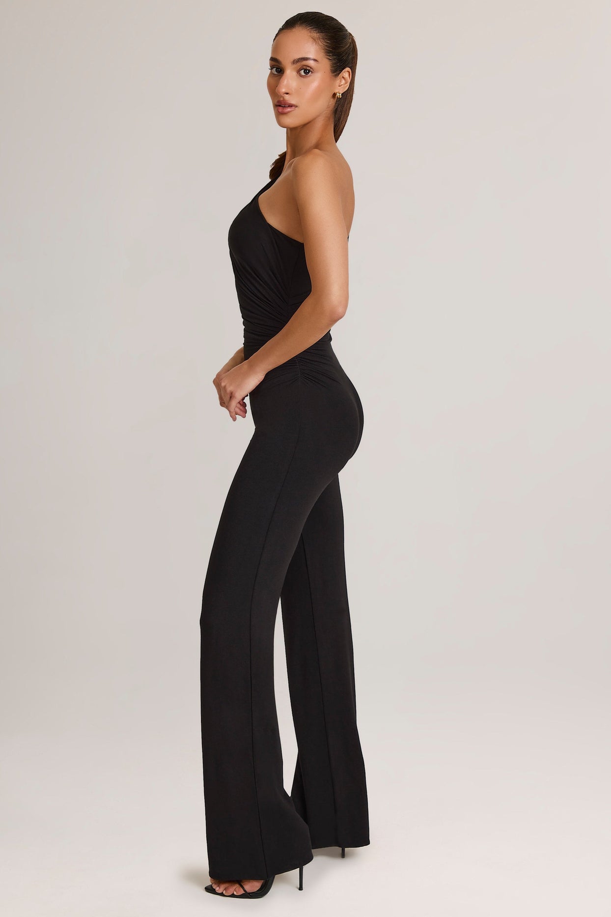 Modal One-Shoulder Jumpsuit in Black