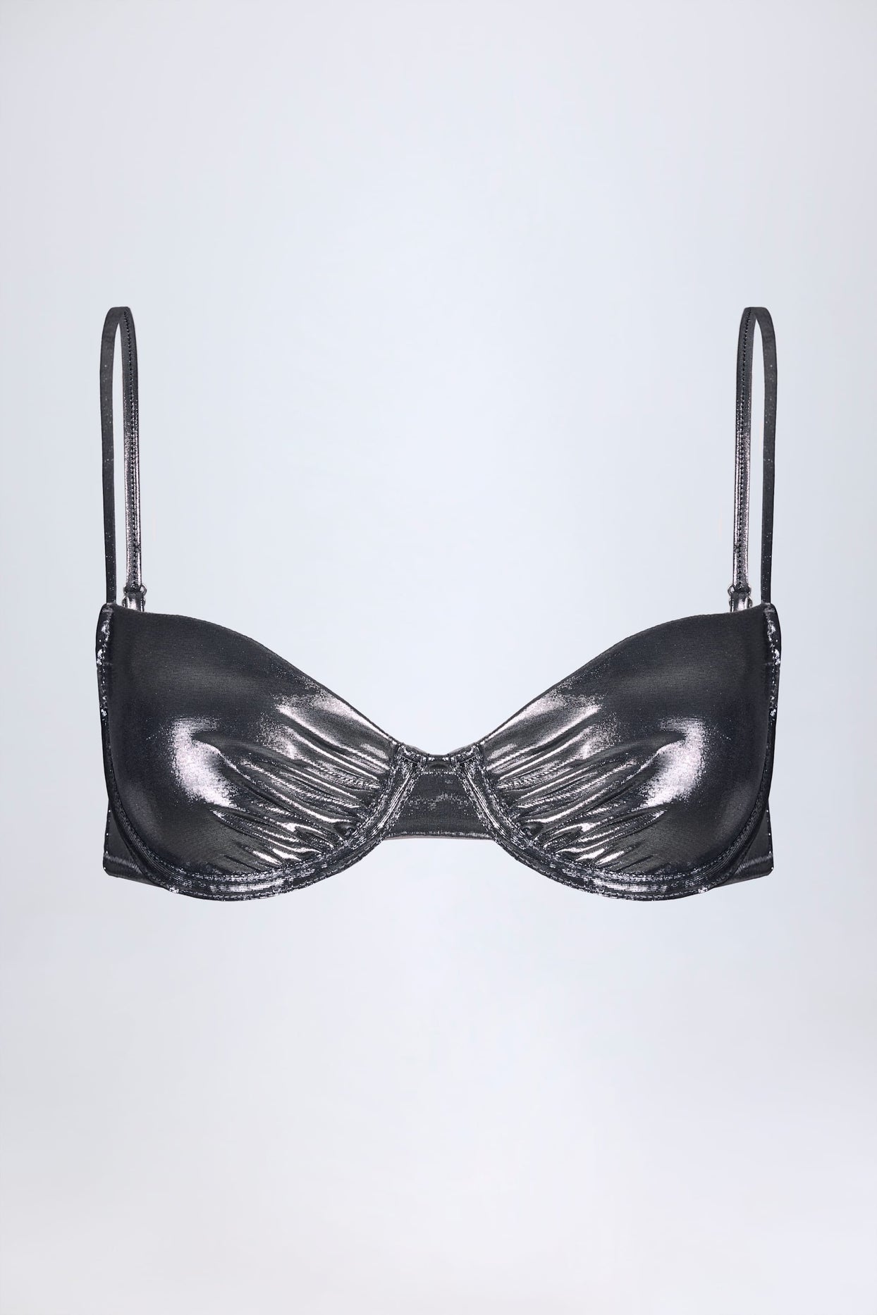 Underwired Bikini Top in Silver