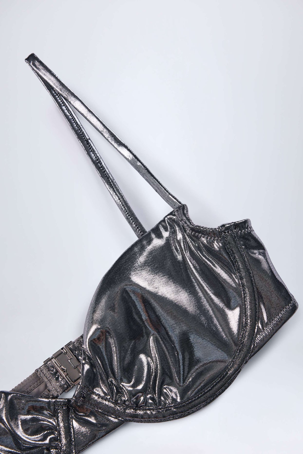 Underwired Bikini Top in Silver