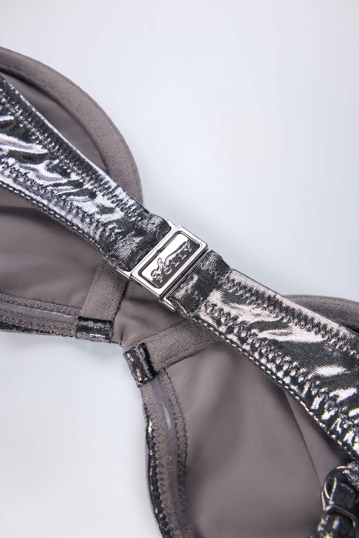 Underwired Bikini Top in Silver