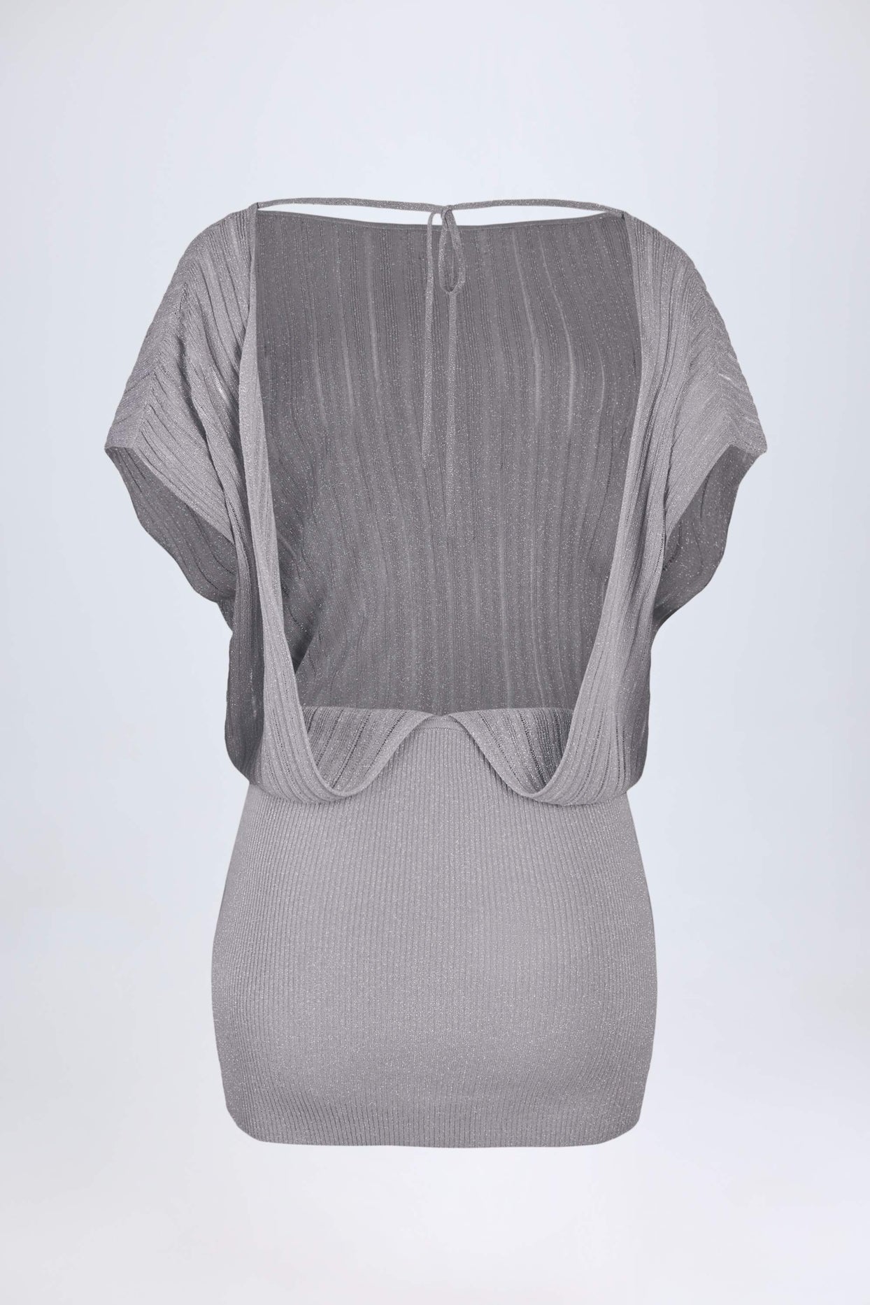 batwing backless dress Topshop Batwing Backless Mini Dress in Black blurred plaid