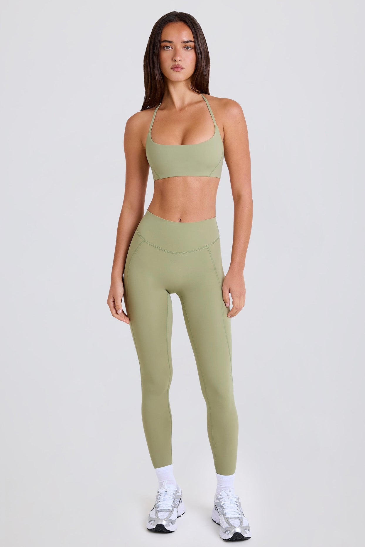 High-Waist Leggings in Matcha
