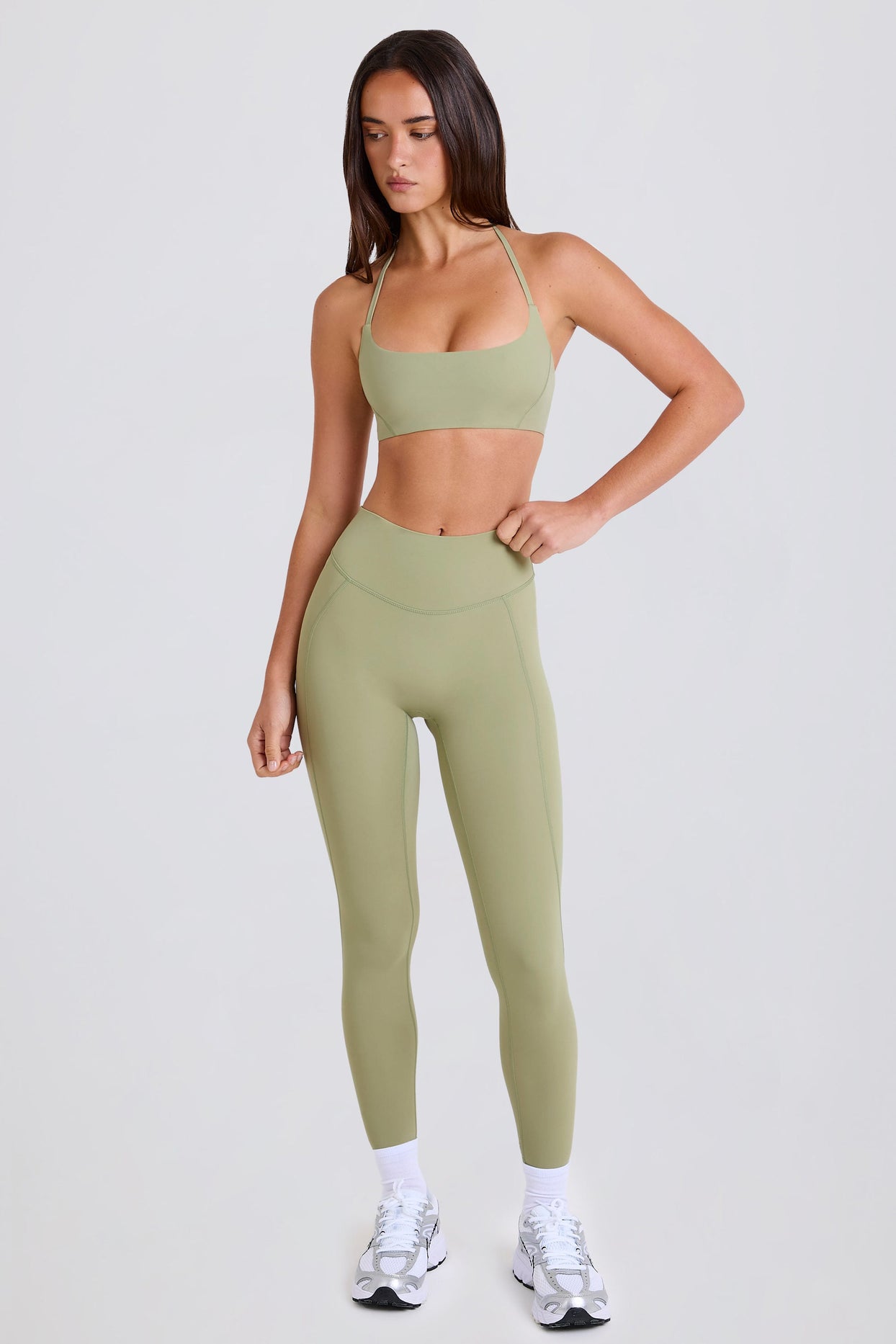 High-Waist Leggings in Matcha