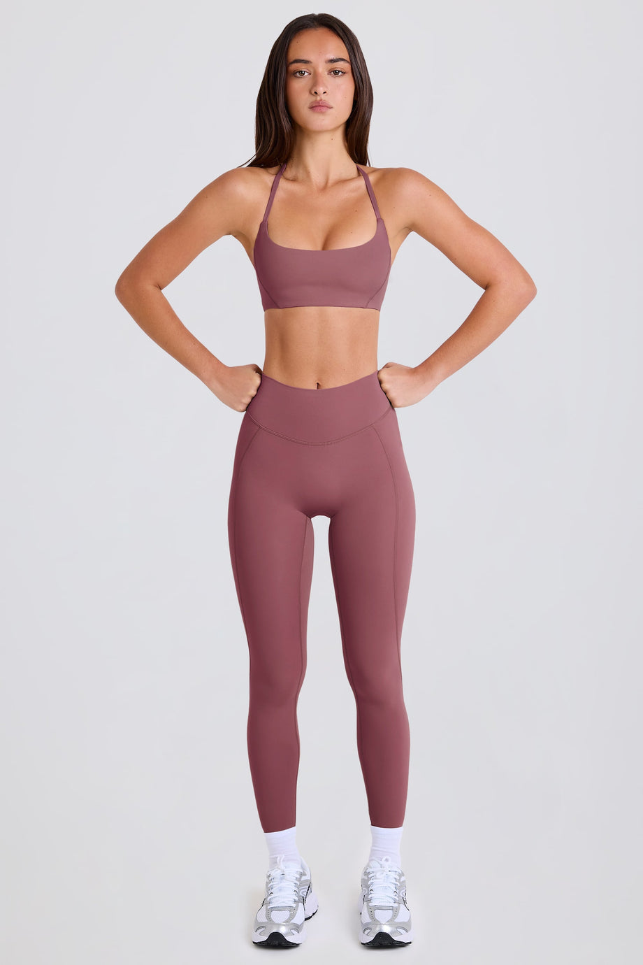 High-Waist Leggings in Acai