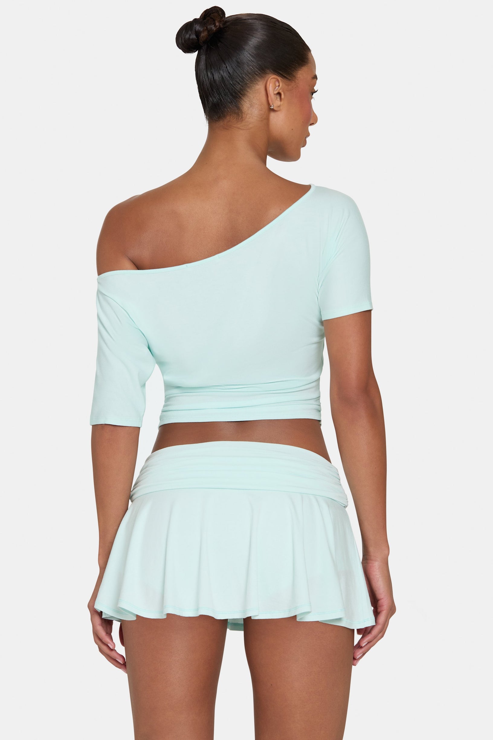 ButterCloud™ Slouchy Off-Shoulder Top in Peppermint - 2