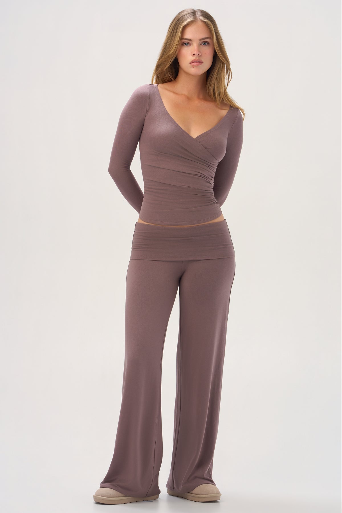 ButterCloud™ Long-Sleeve Top in Chestnut - 2
