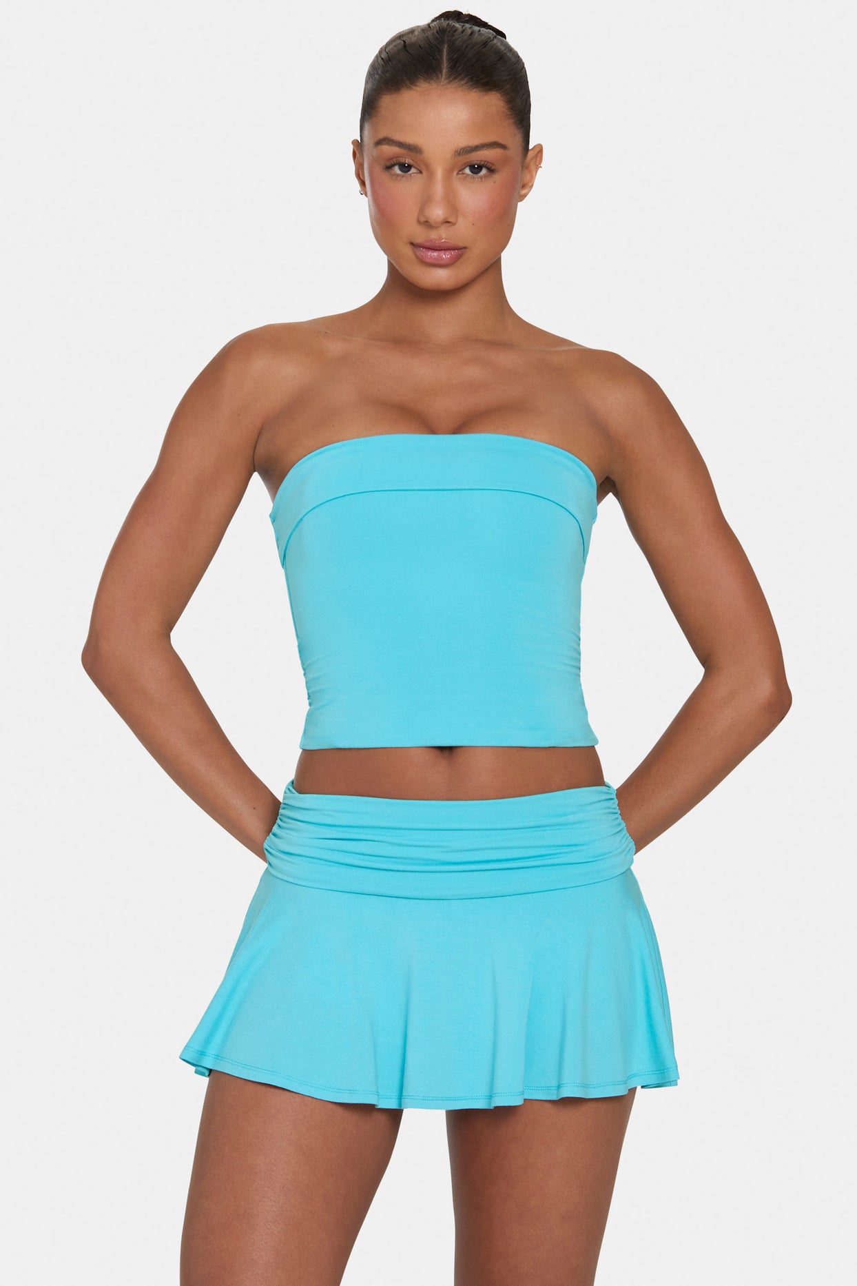 ButterCloud™ Mini Skort in Aqua - 3