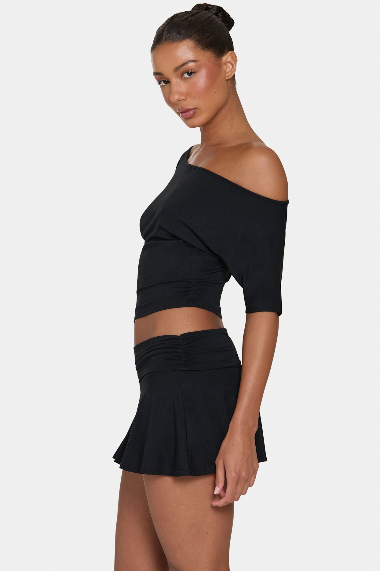 ButterCloud™ Mini Skort in Black - 3
