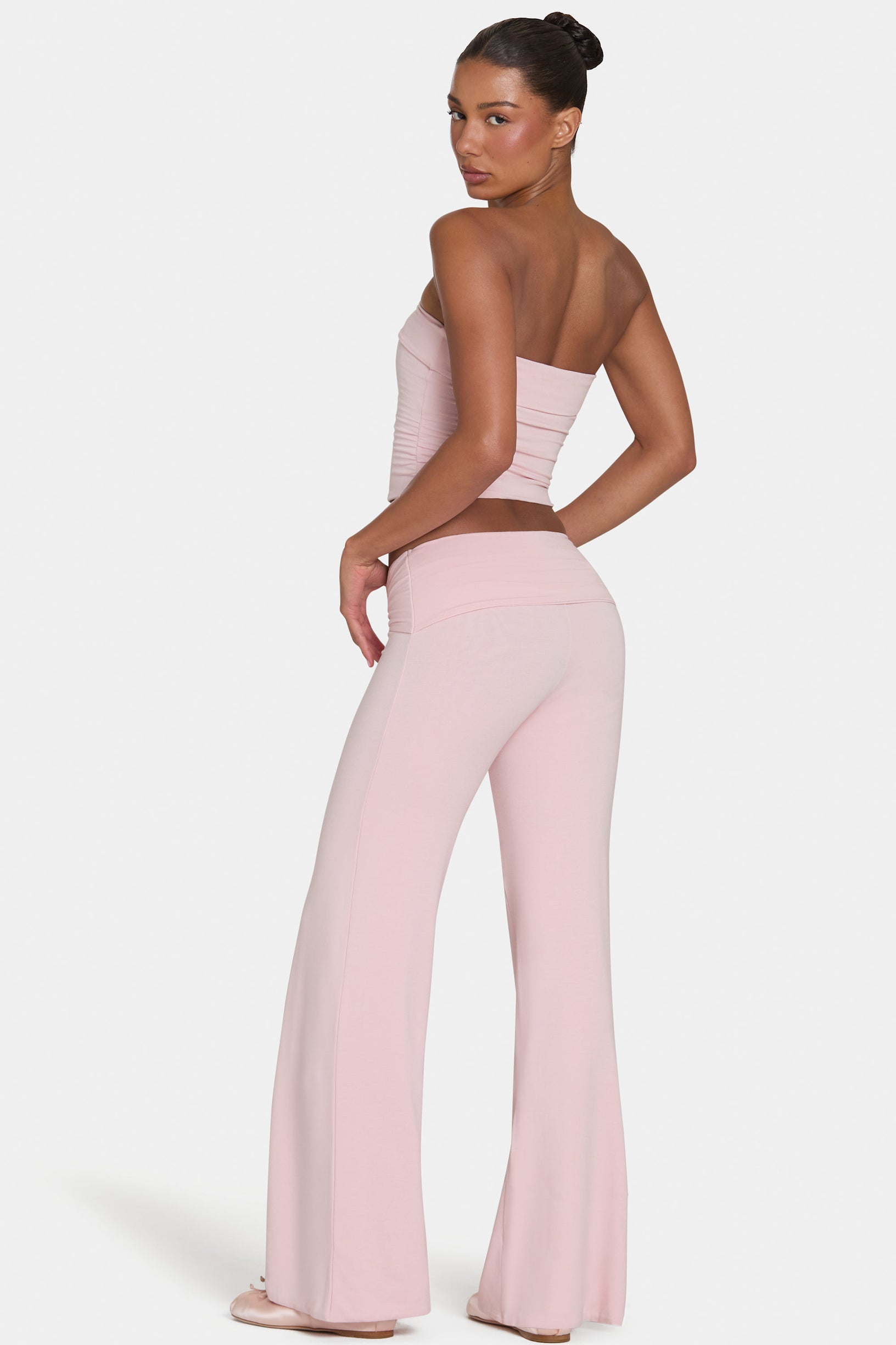 ButterCloud™ Tie-Waist Wide-Leg Trousers in Blush - 2