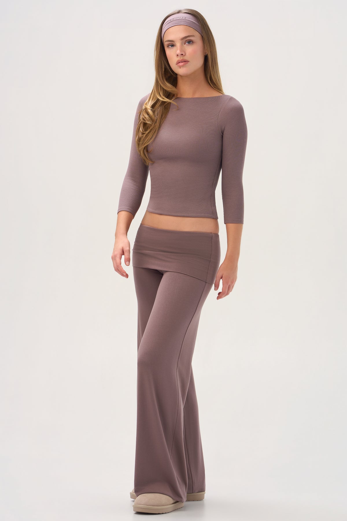 ButterCloud™ Wide-Leg Trousers in Chestnut - 1