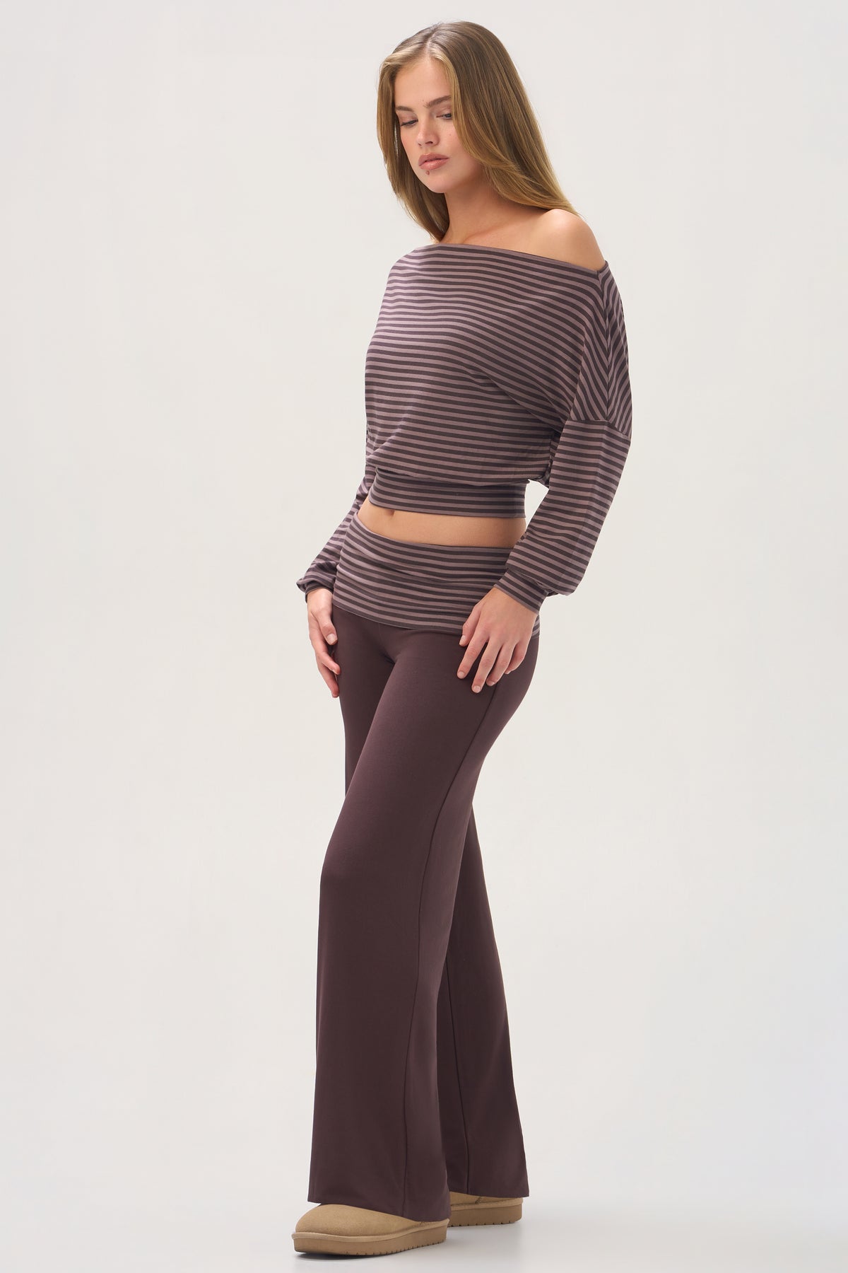 ButterCloud™ Wide-Leg Trousers in Espresso - 2