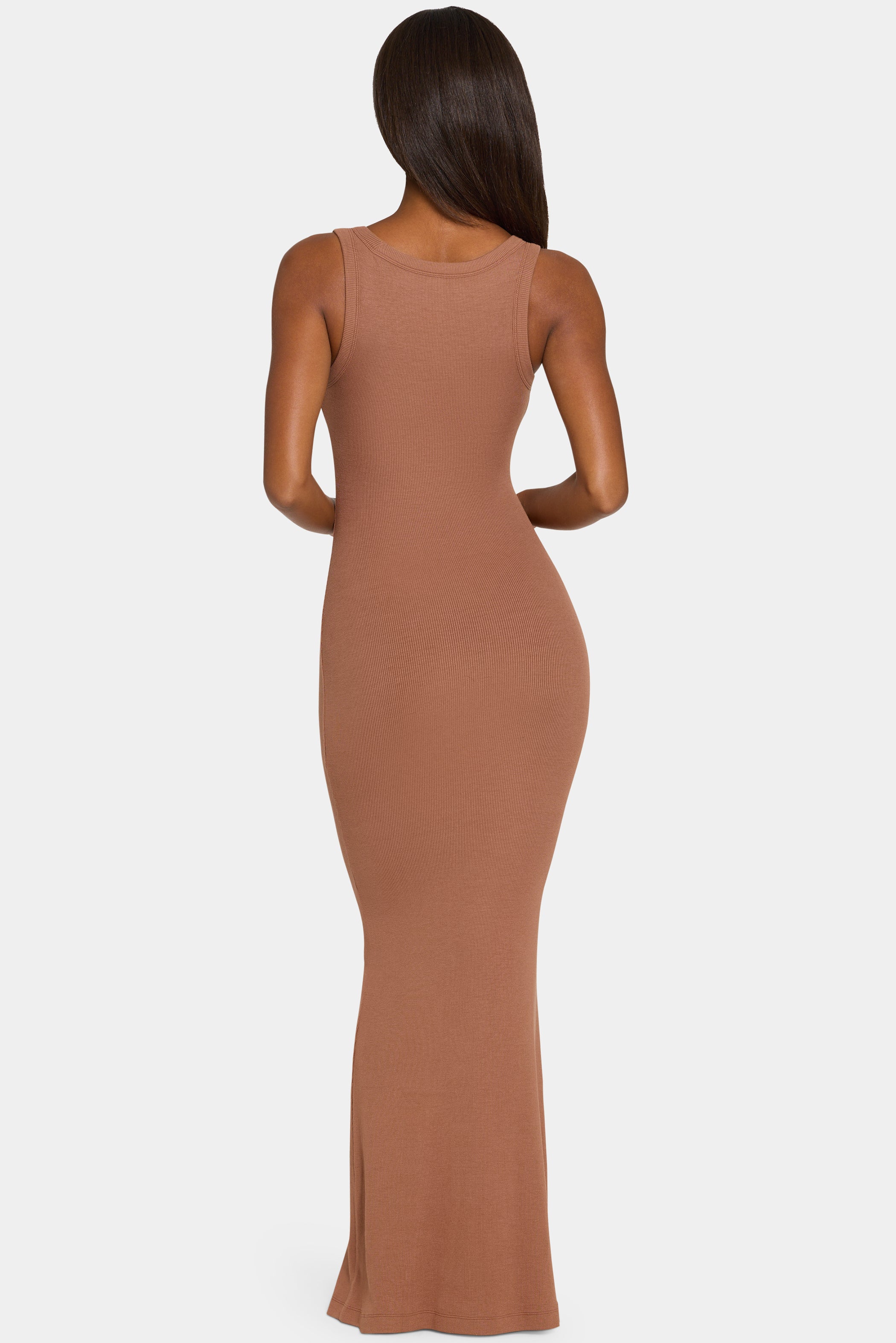 ButterCloud™ Built-In Bra Maxi Dress in Cocoa