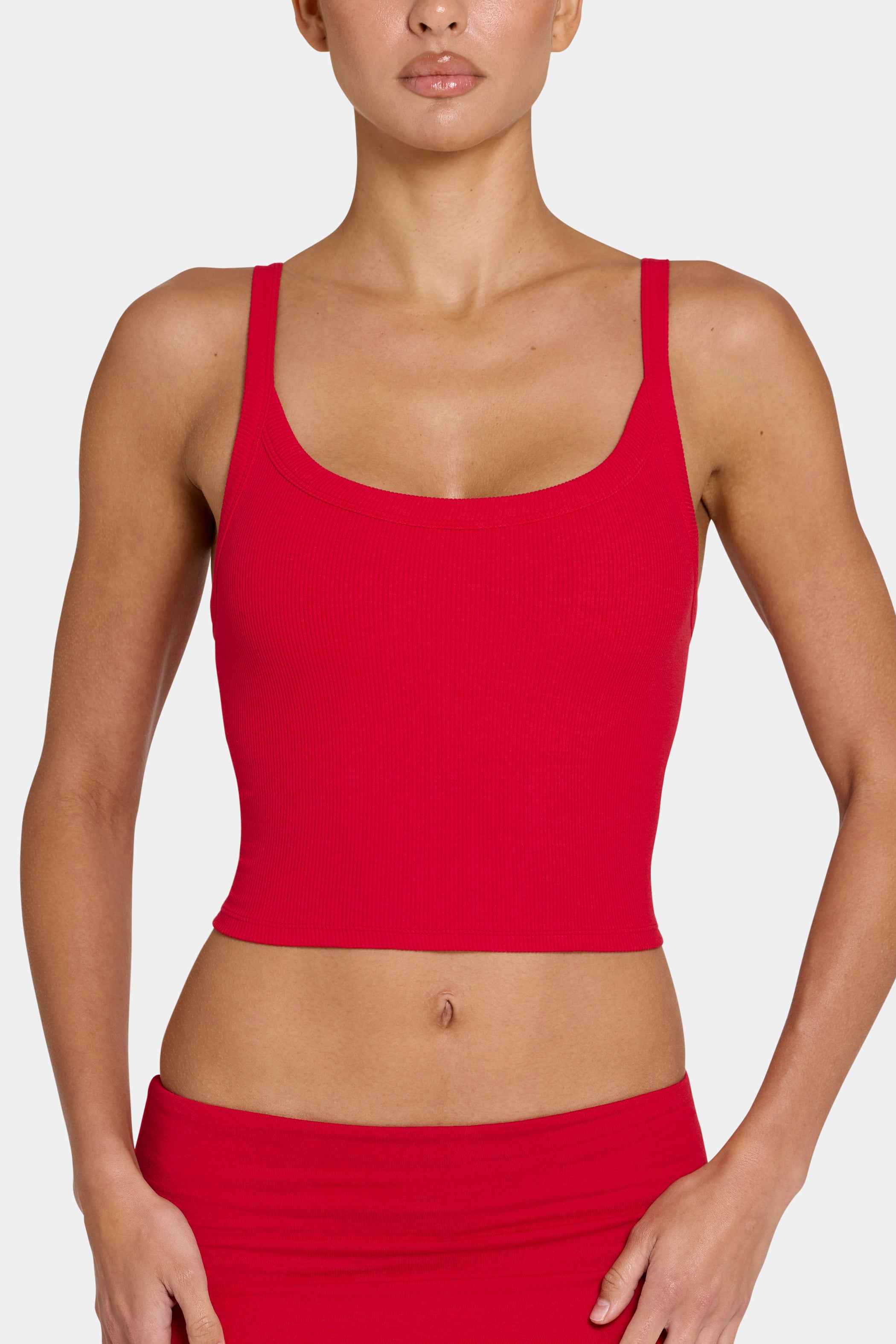 ButterCloud™ Built-In Bra Tank Top in Chilli