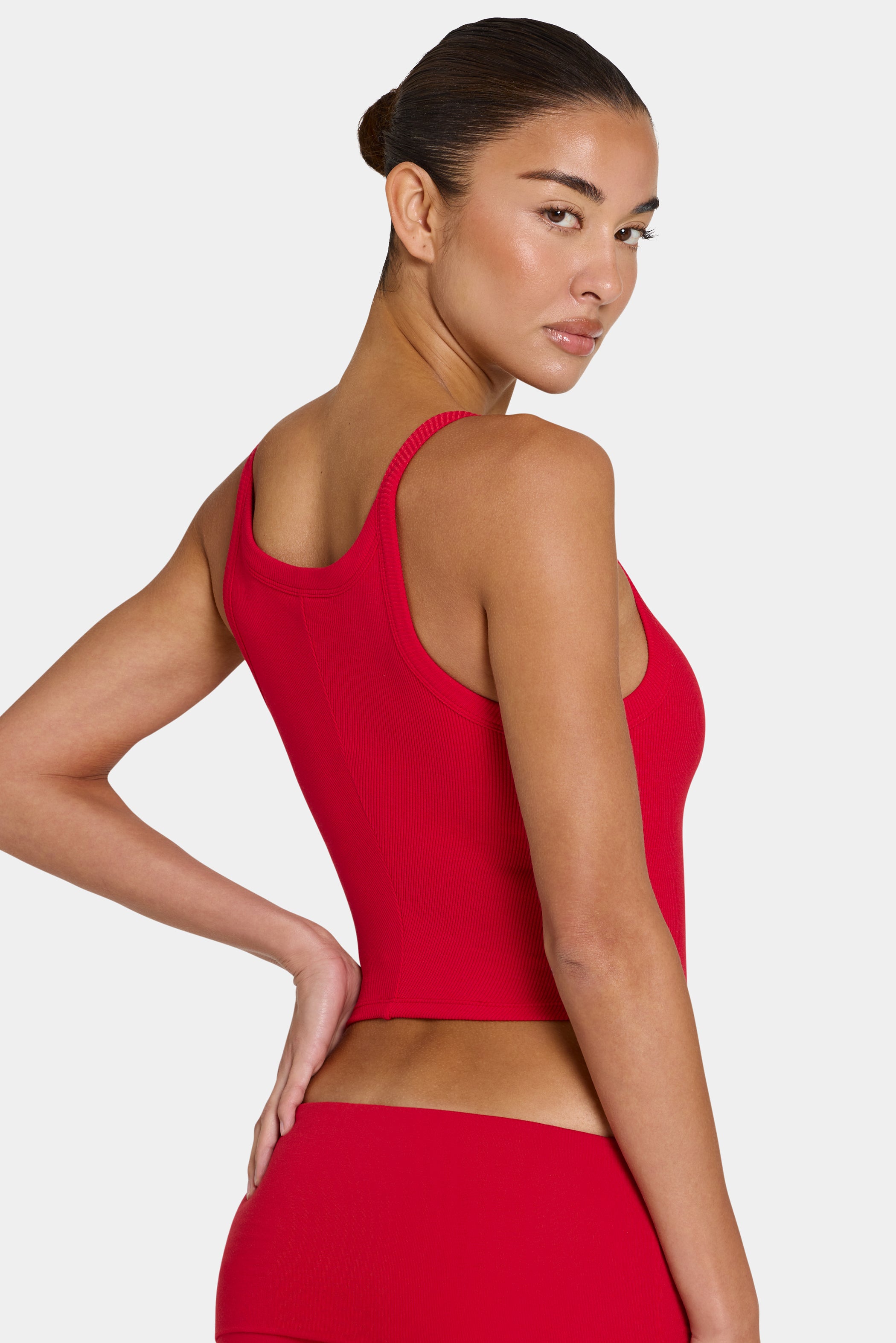 ButterCloud™ Built-In Bra Tank Top in Chilli