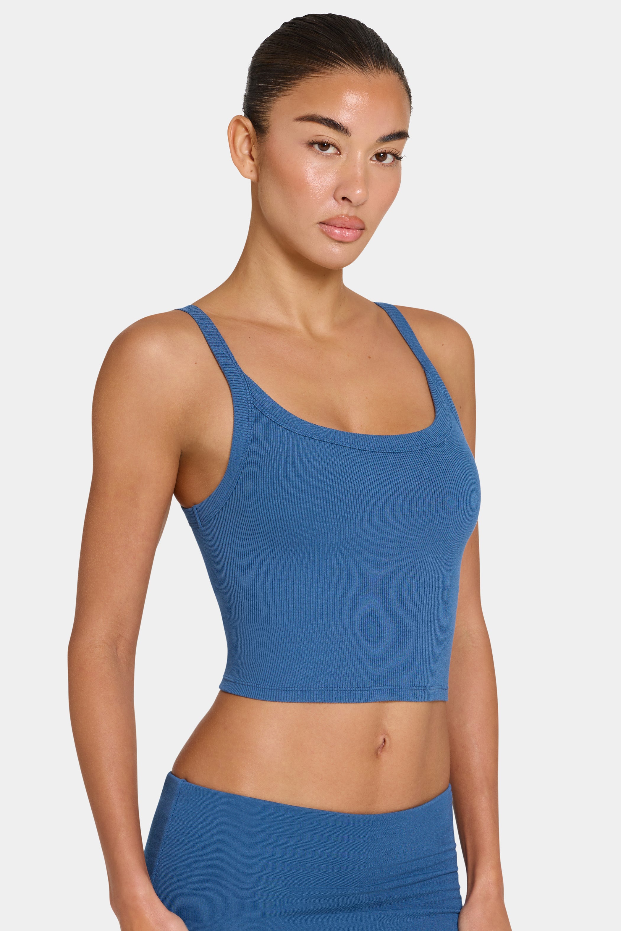 ButterCloud™ Built-In Bra Tank Top in Marine