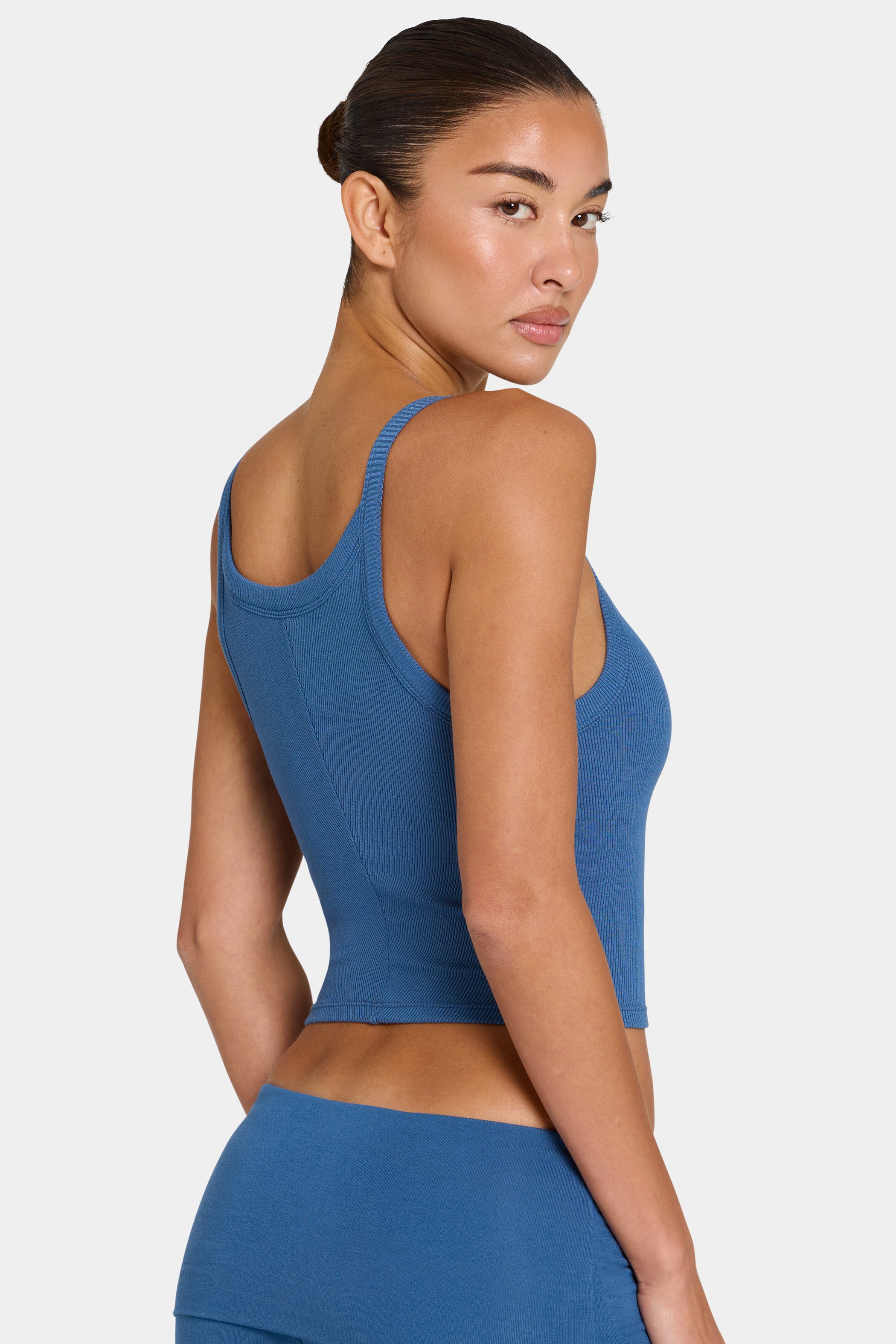 ButterCloud™ Built-In Bra Tank Top in Marine