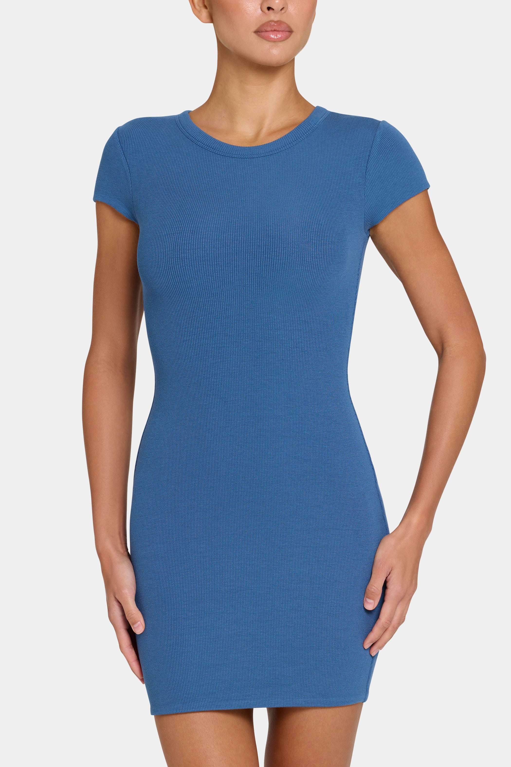 ButterCloud™ Cap Sleeve Mini Dress in Marine