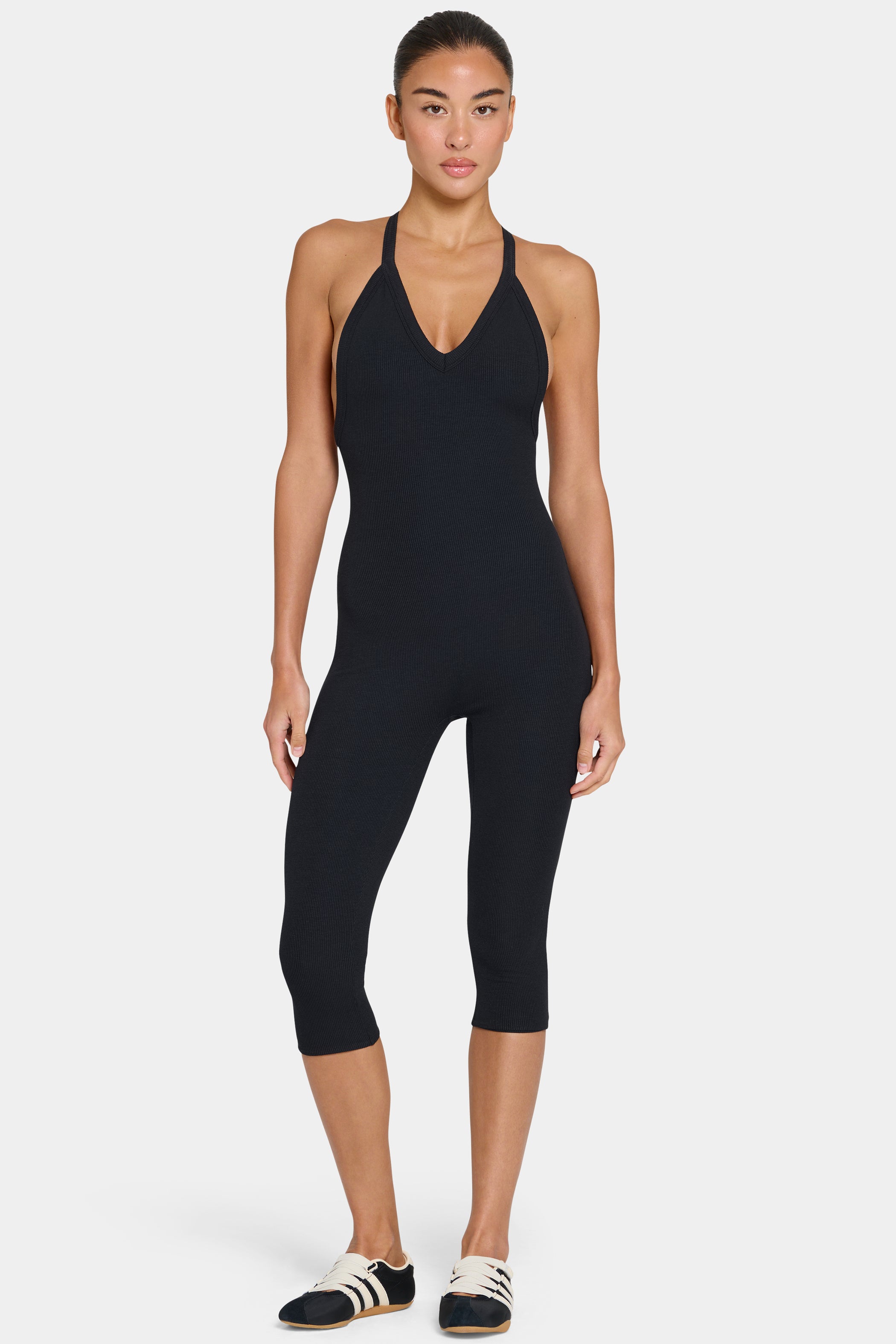 ButterCloud™ Capri Jumpsuit in Black