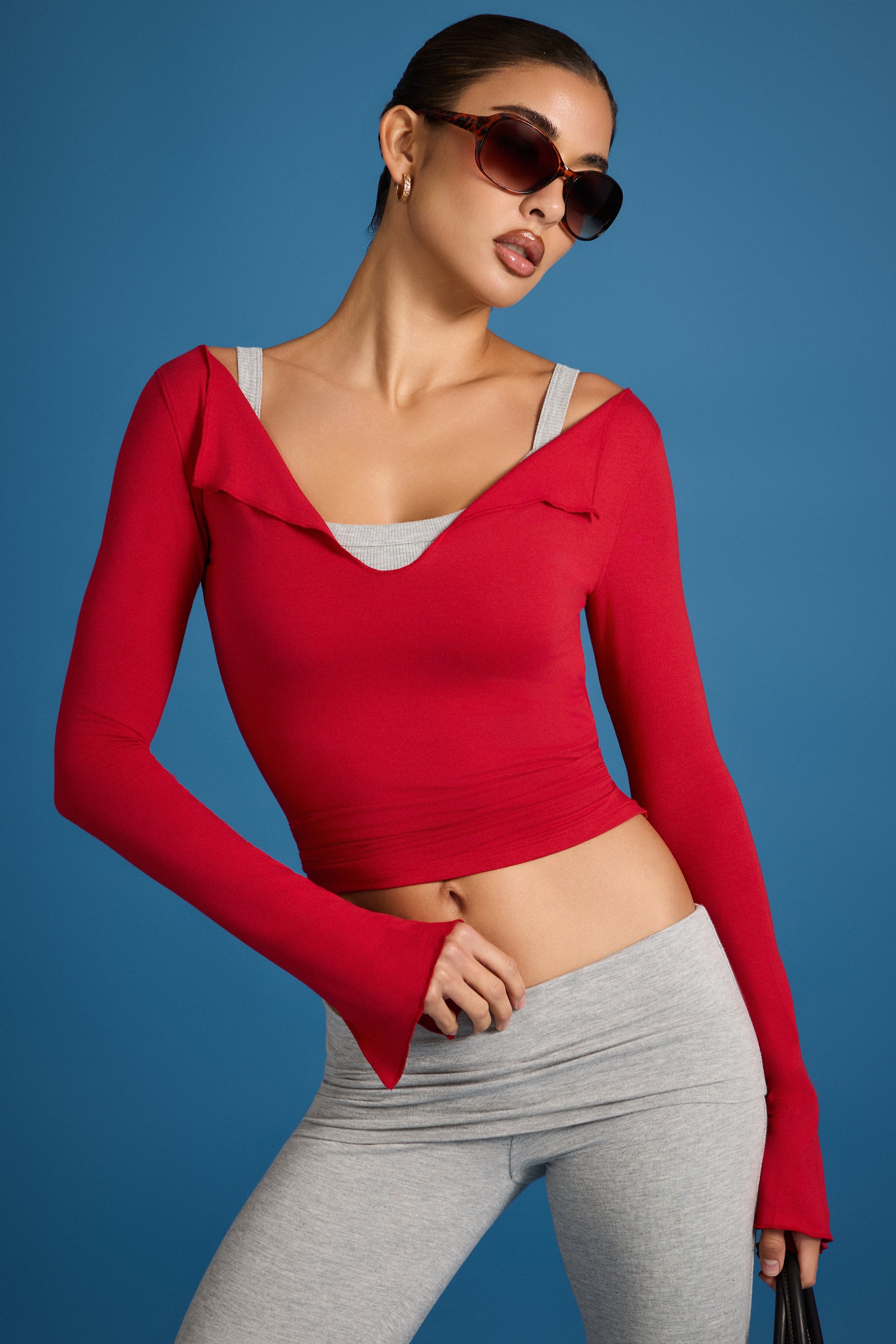 ButterCloud™ Long Sleeve Top in Chilli