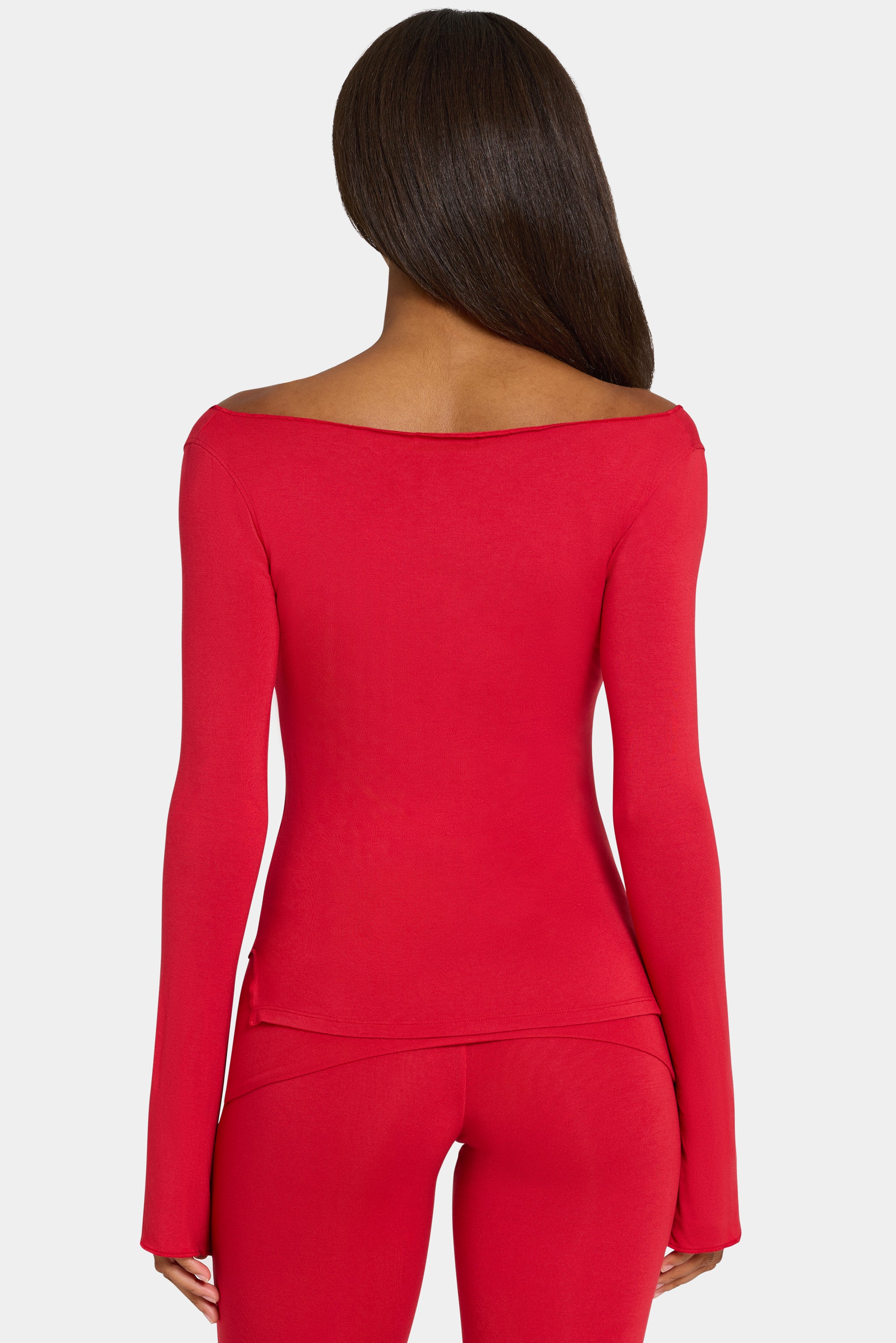 ButterCloud™ Long Sleeve Top in Chilli