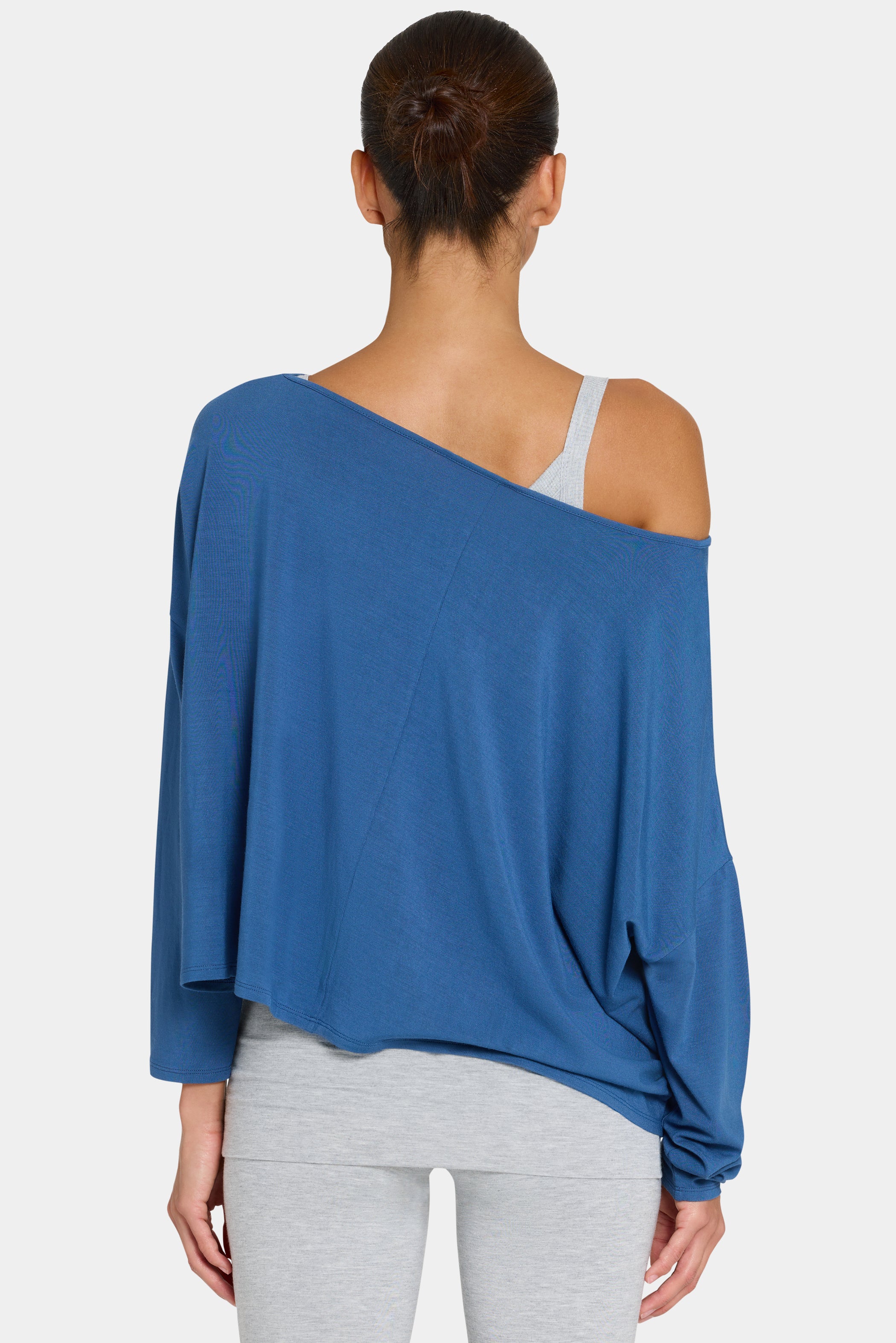 ButterCloud™ Slouchy Off-Shoulder Top in Marine