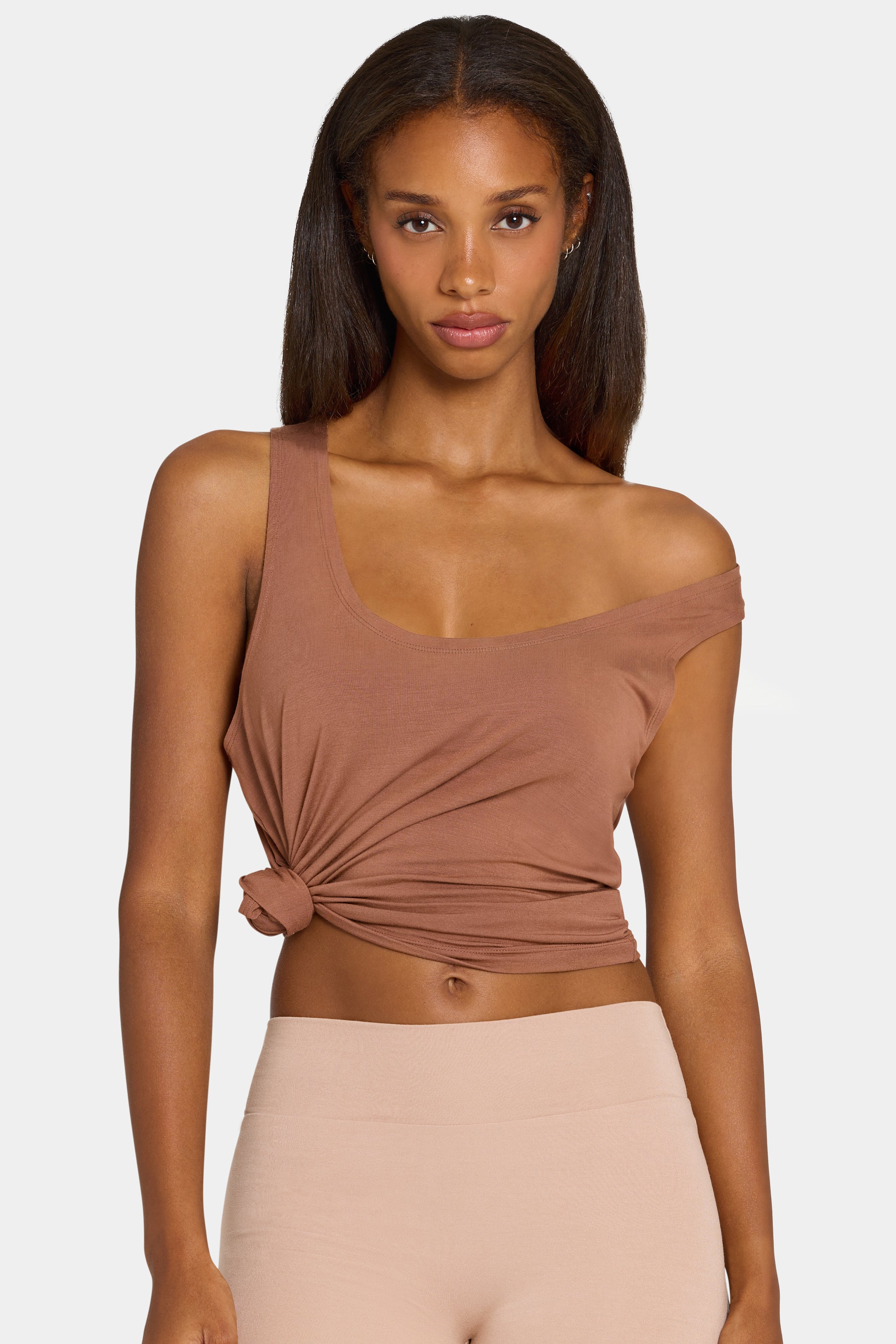 ButterCloud™ Slouchy Tank Top in Cocoa