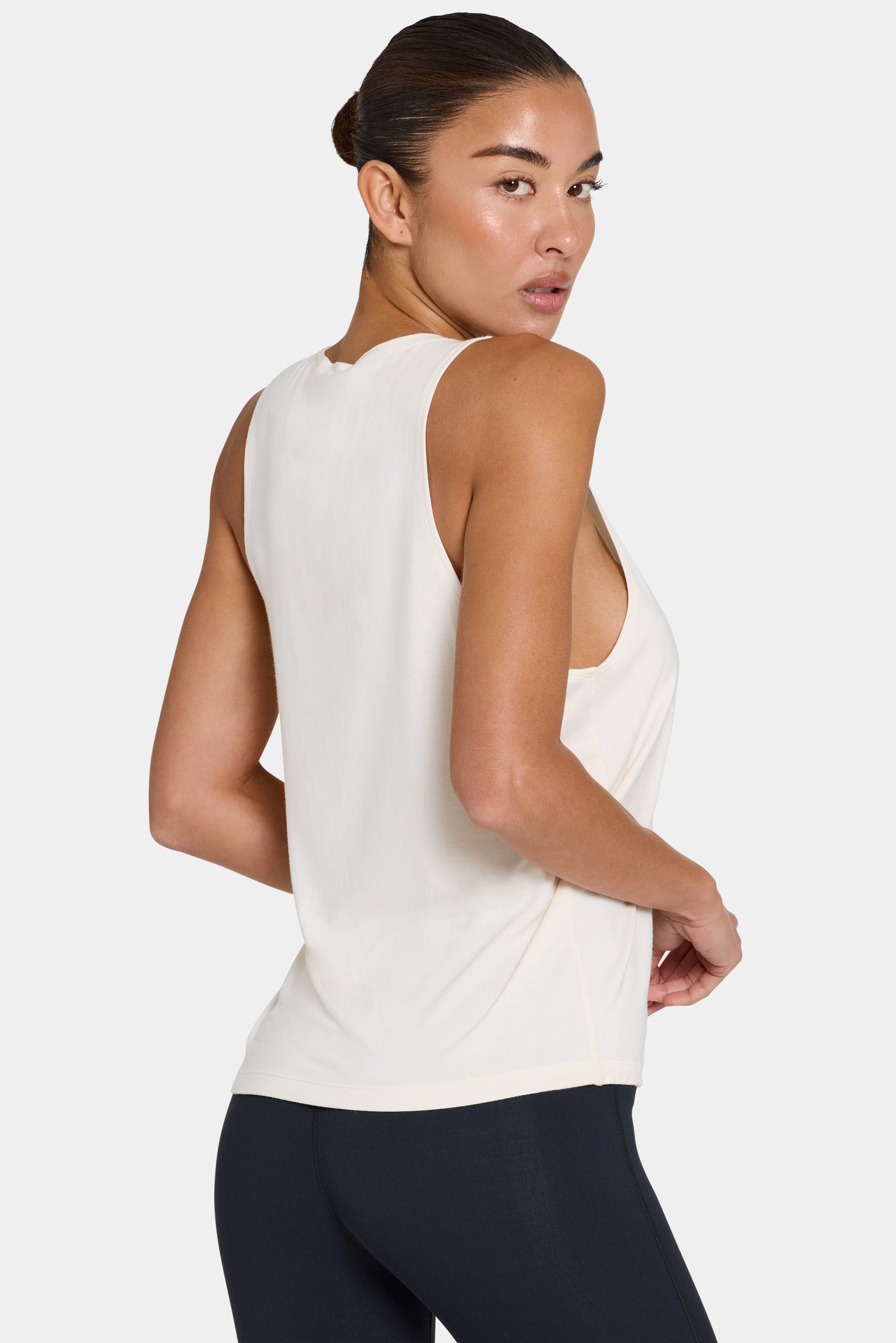 ButterCloud™ Slouchy Tank Top in Coconut